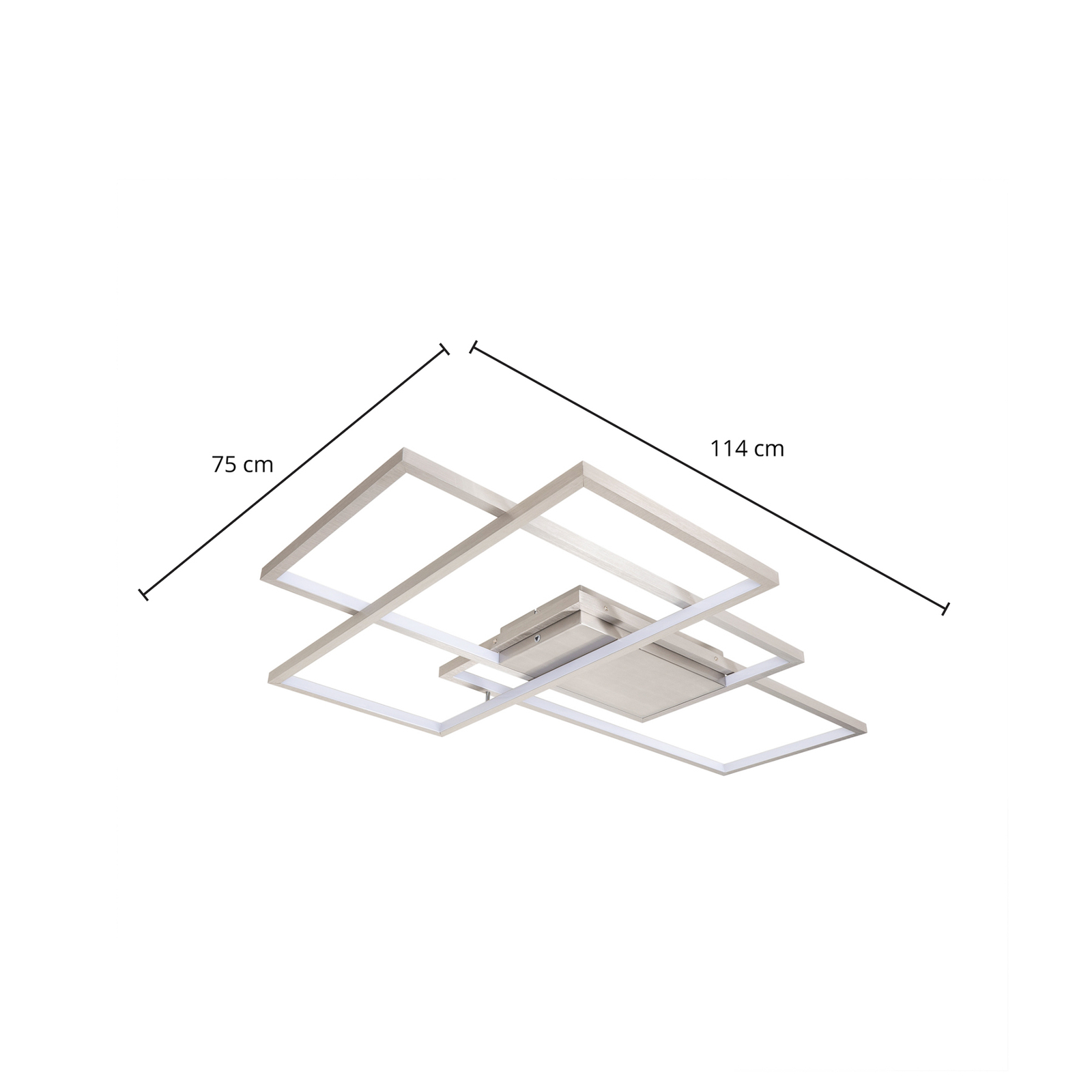 Lindby Charis LED-Deckenlampe, WiZ, App RGBW, 39 W