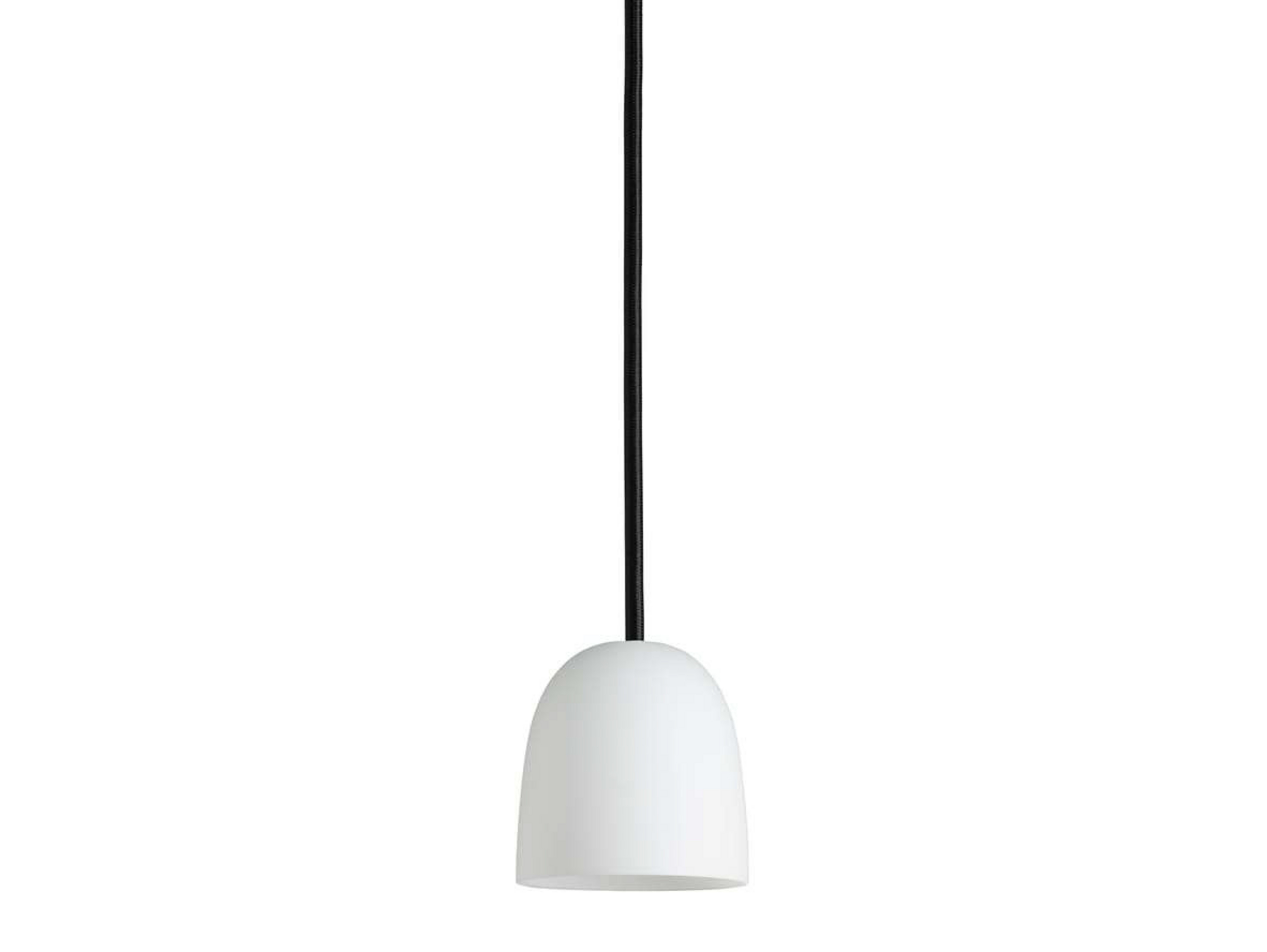 Super 90 Lampada a Sospensione Opale/Cavo Nero - Piet Hein