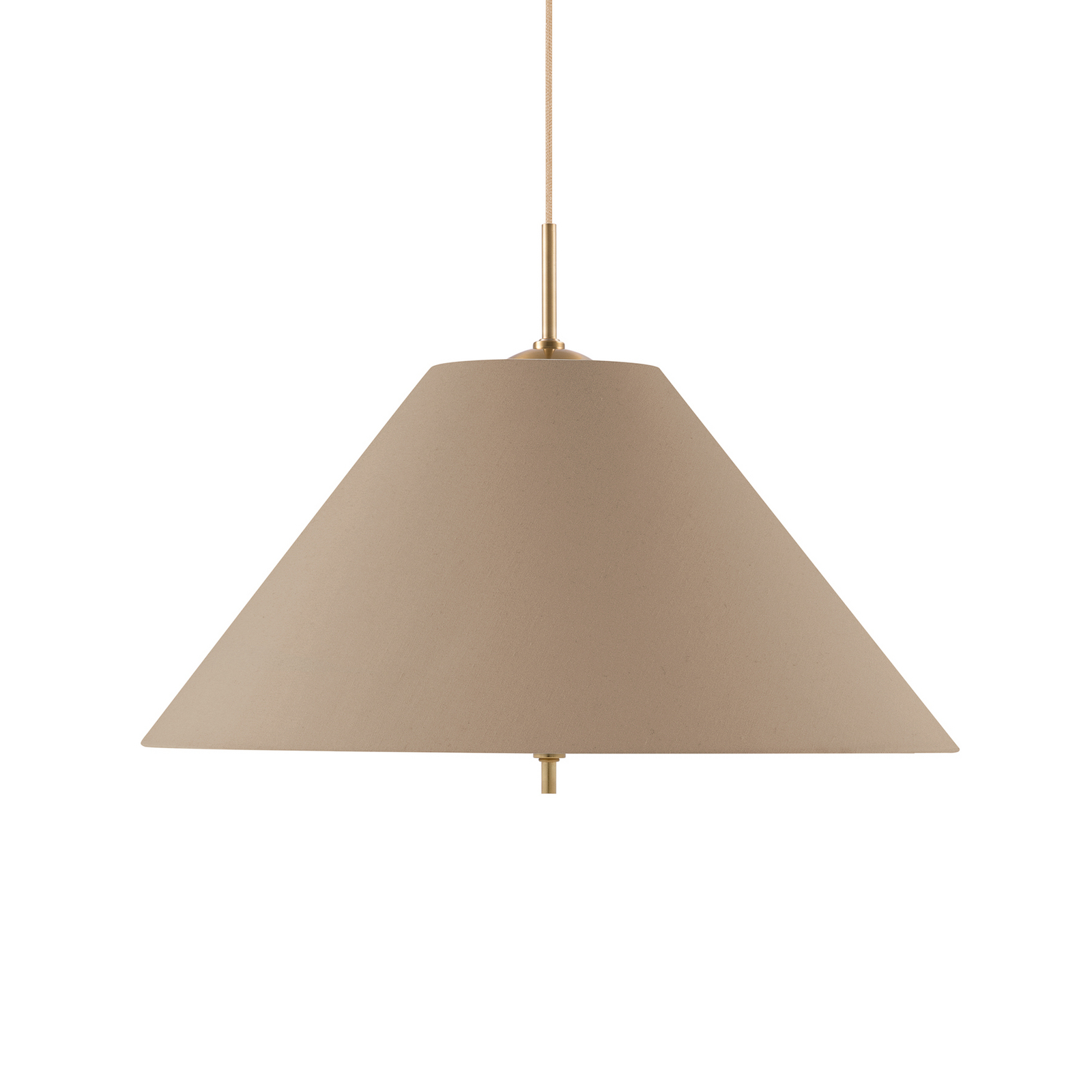 Lámpara colgante IRIS 50, marrón moka, Ø 50 cm - Globen Lighting