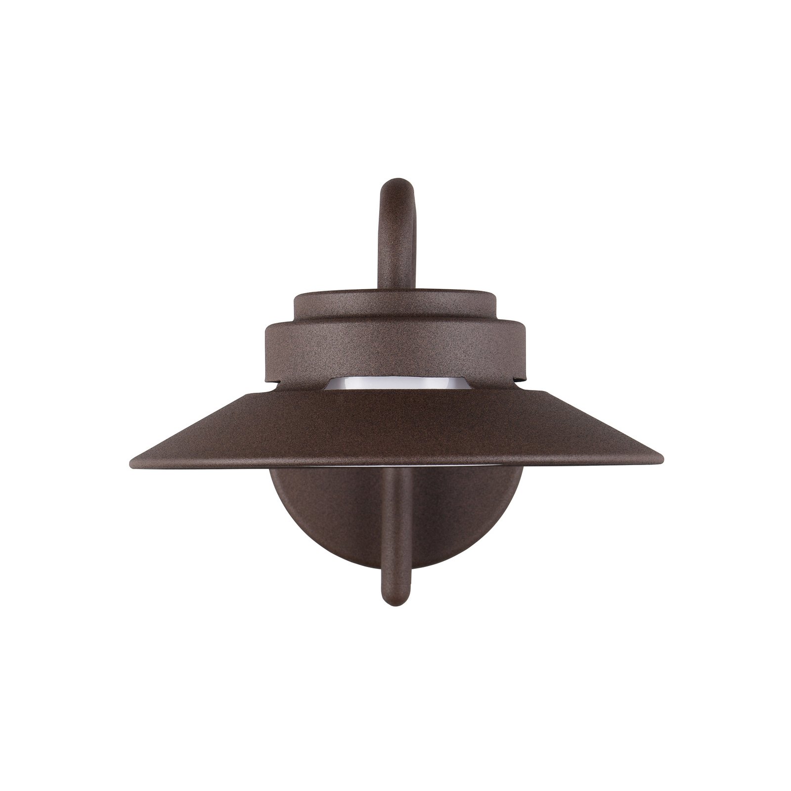 Āra sienas lampa Atrato, rūsas krāsā, Ø 20 cm, metāls