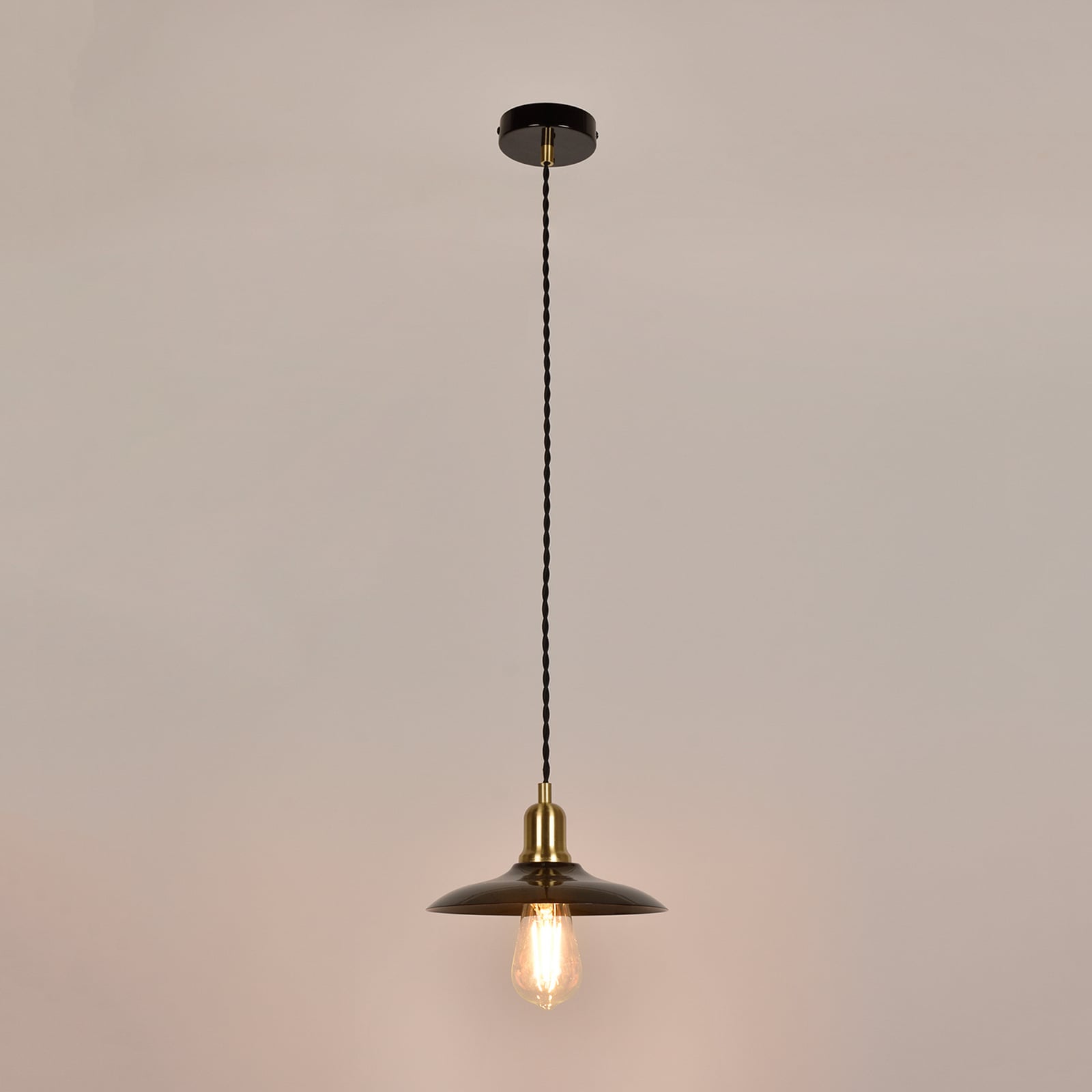 Paulette lampa za vješanje, crna, Ø 22 cm - Corep SAS