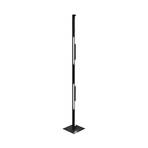 LED vloerlamp Ling, zwart, hoogte 165 cm, dimbaar, metaal