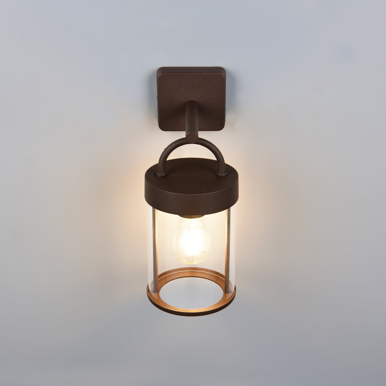 Almeria outdoor wall light, rust, aluminium, height 29 cm, IP44
