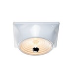 Goletta Deckenlampe, weiß glänzend, Breite 36 cm - Stilnovo