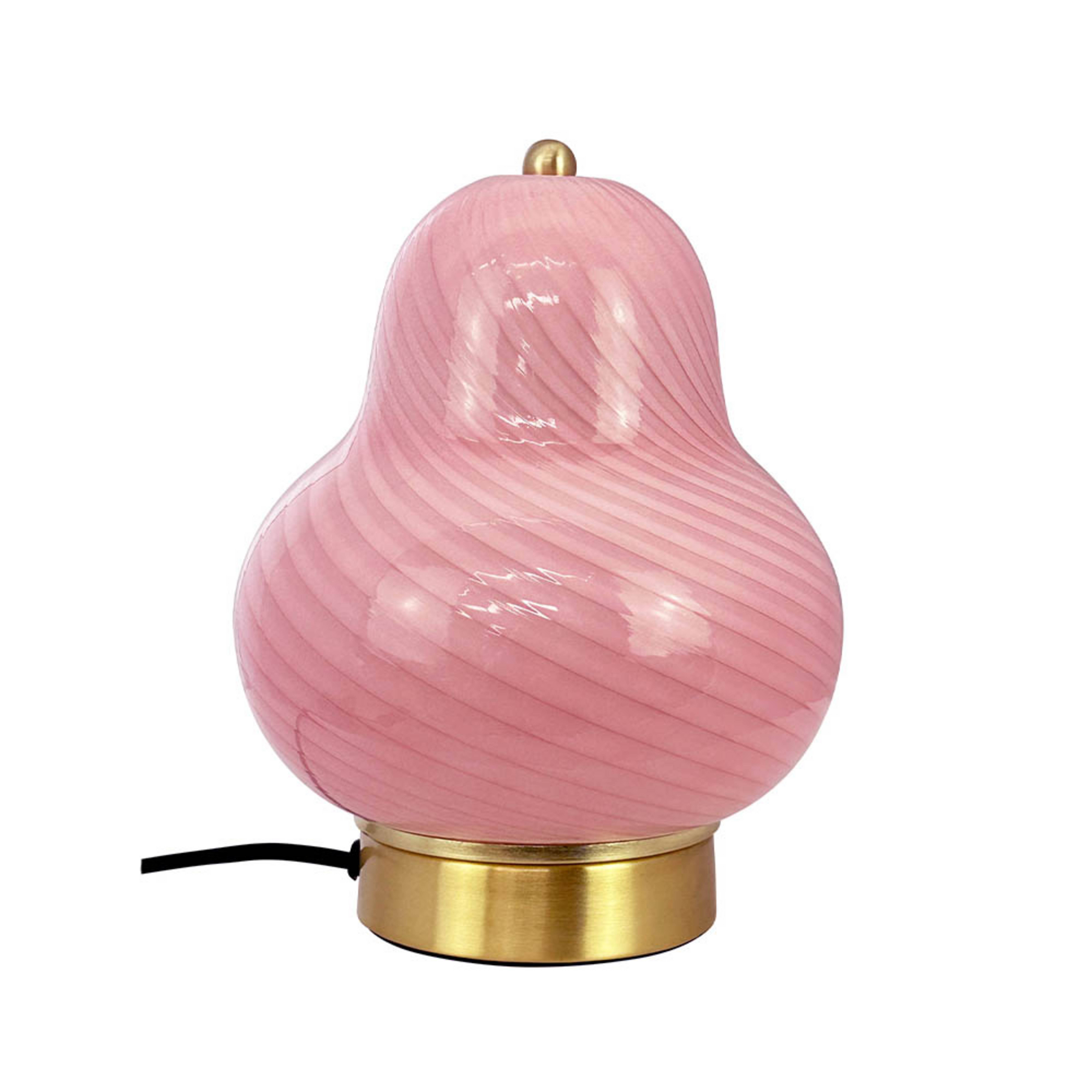 Lucy tafellamp, lichtroze, glas, hoogte 22 cm - Dyberg Larsen