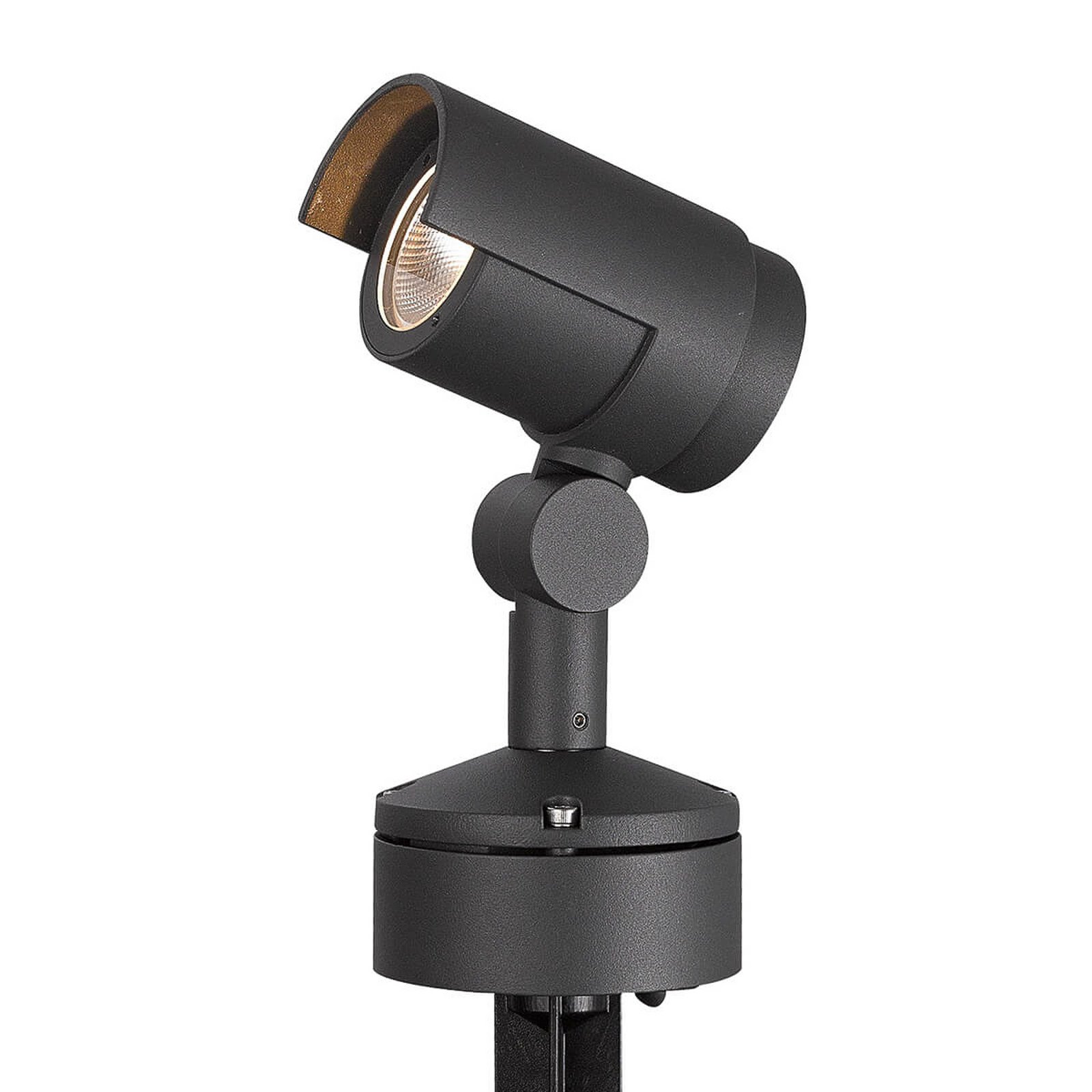 Lucande LED-spot med jordspyd Beatrix, antracit, aluminium, 45,7 cm