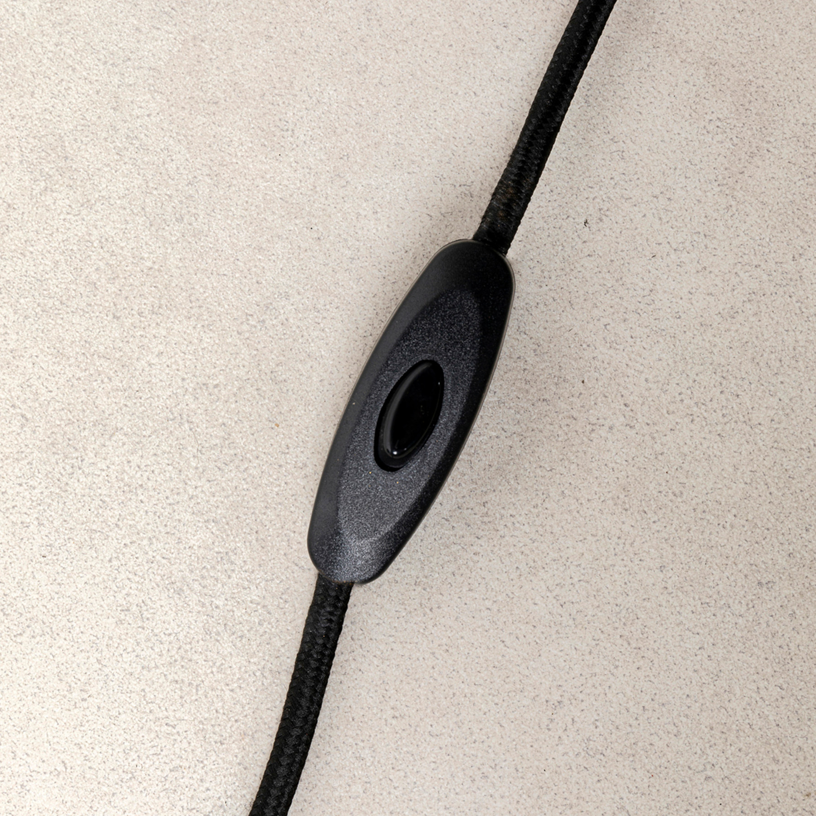 KARE Apollon grindų lempa, juoda, Ø 28 cm