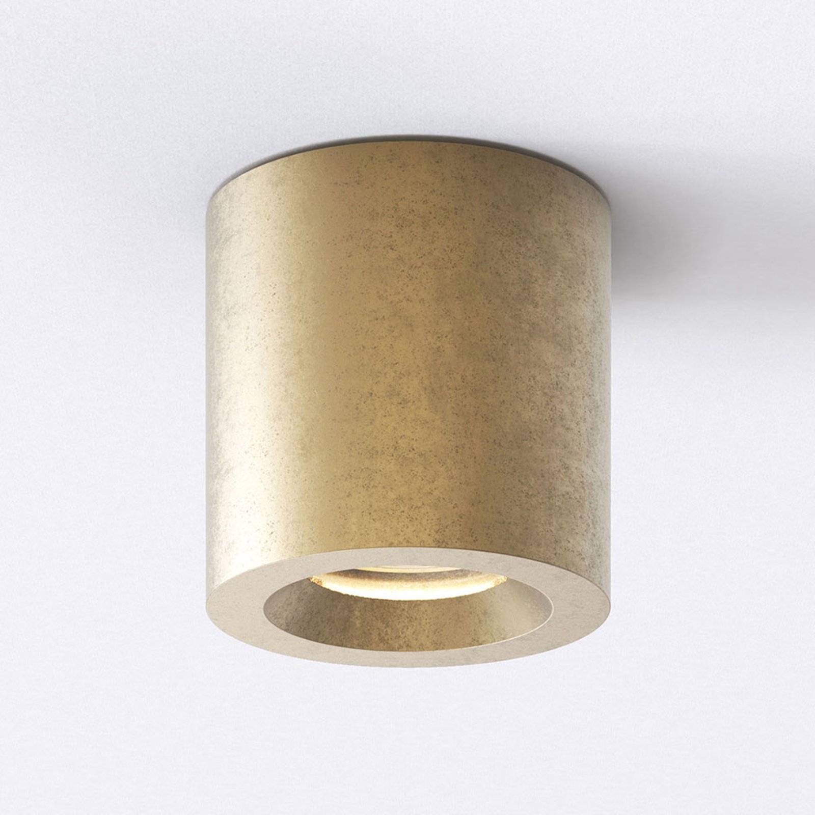 Astro Kos Round Coastal downlight GU10, brass, GU10, 6 W, energy efficiency: A++, H: 8.5 cm