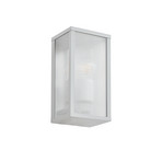 Venkovní nástěnné svítidlo Peldar, 26 cm, šedá/rýhovaná, IP44 – Lindby