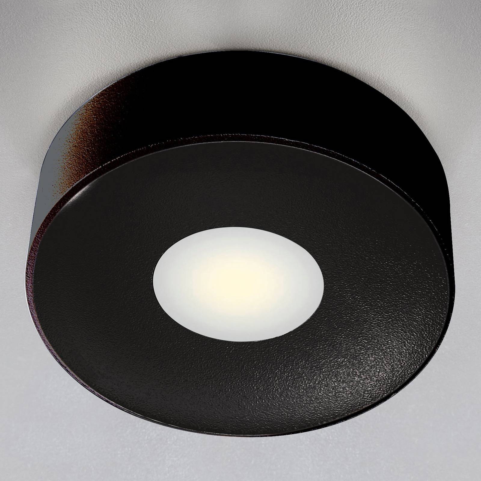 Heitronic Venkovní stropní svítidlo LED Girona, antracitová barva