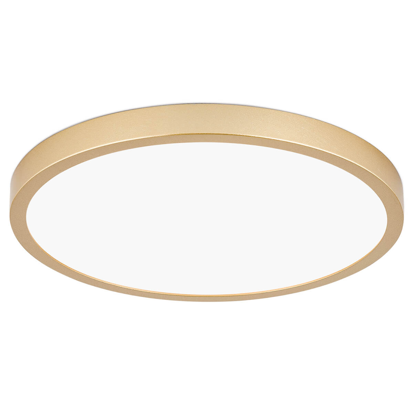 LED ceiling light Vika, round, matt gold