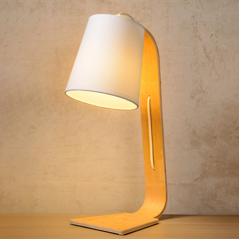 Lampe à poser Nordic avec abat-jour en tissu