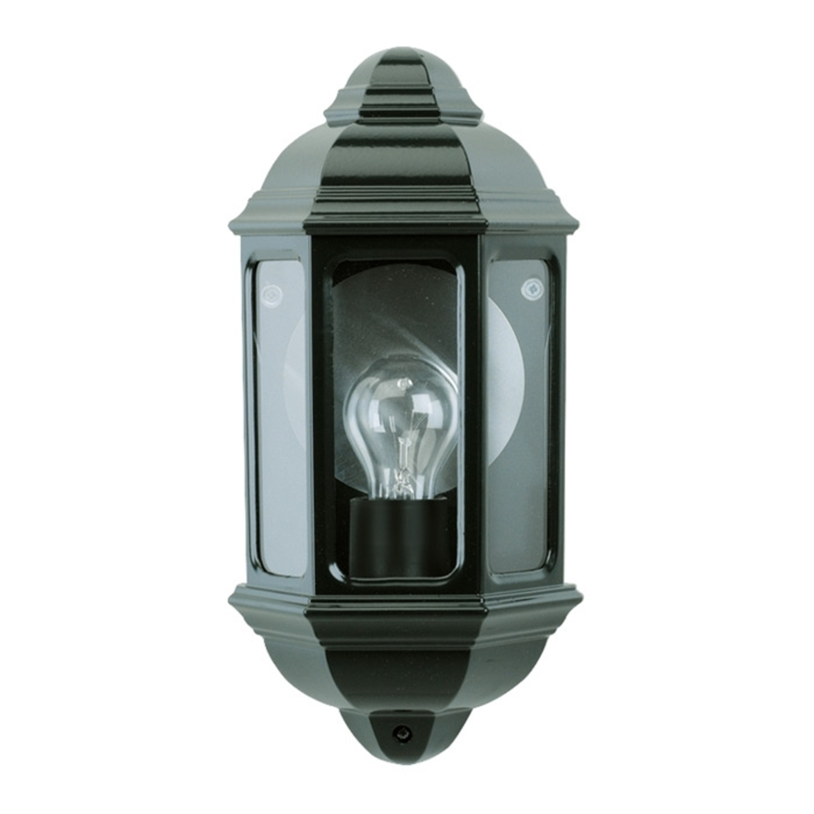 K. S. Verlichting Classic outdoor wall light TURIJN, powder-coated aluminium, glass, E27, 60 W, energy efficiency: A++, W: 17.5 cm, H: 36 cm