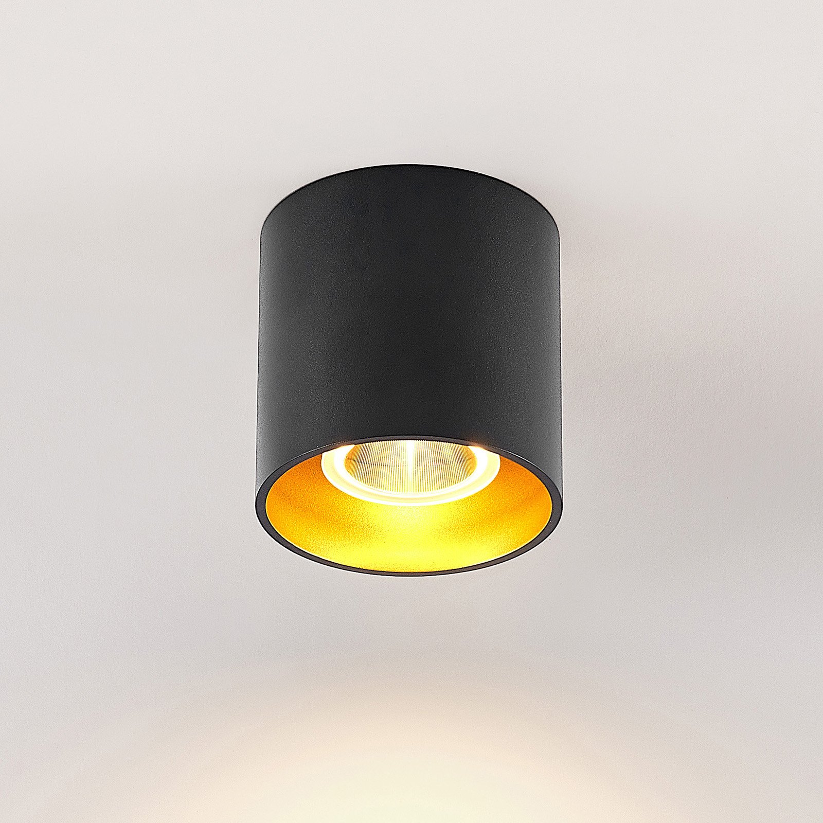 Arcchio Zaki LED stropna svjetiljka, okrugla, crna