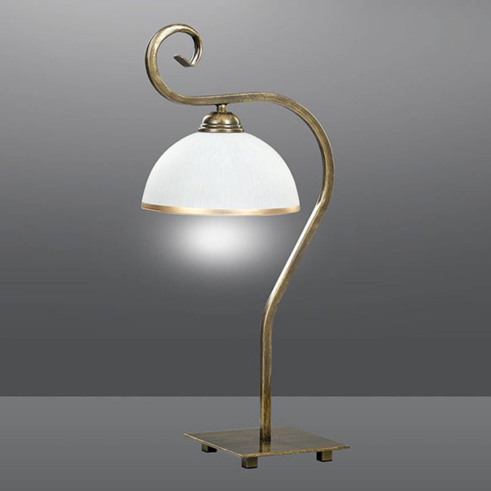 Tafellamp Wivara LN1 in klassiek-ontwerp, goud