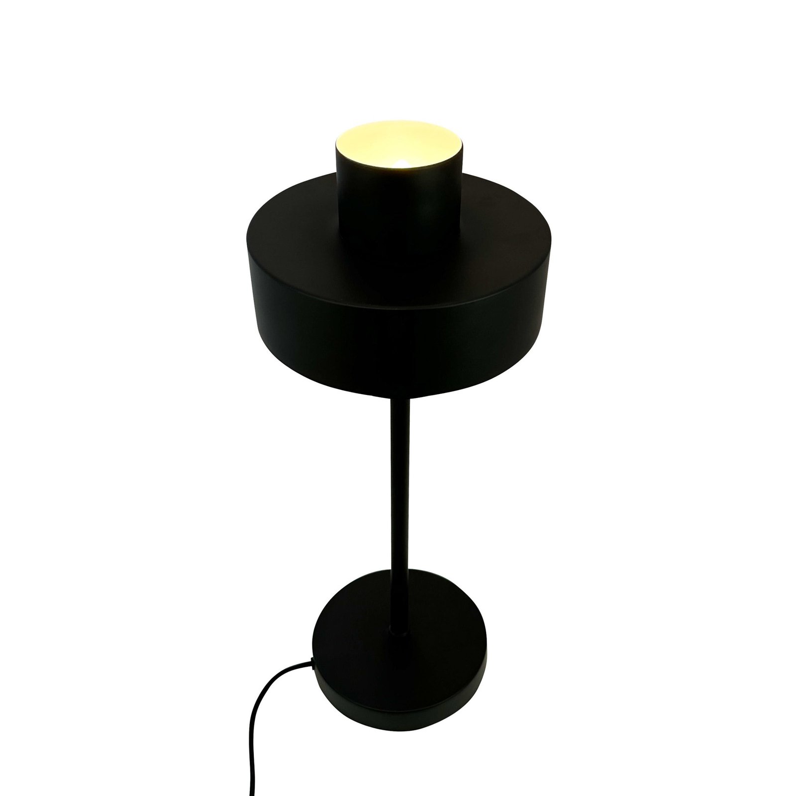 Lampada da tavolo Dyberg Larsen Stoke, nero, altezza 49,5 cm