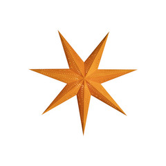 Sterntaler samettipaperitähti, Ø 75 cm, oranssi