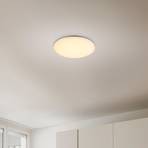 LED vonkajšie stropné svietidlo Dori, Ø 33 cm, biele, plast, IP54