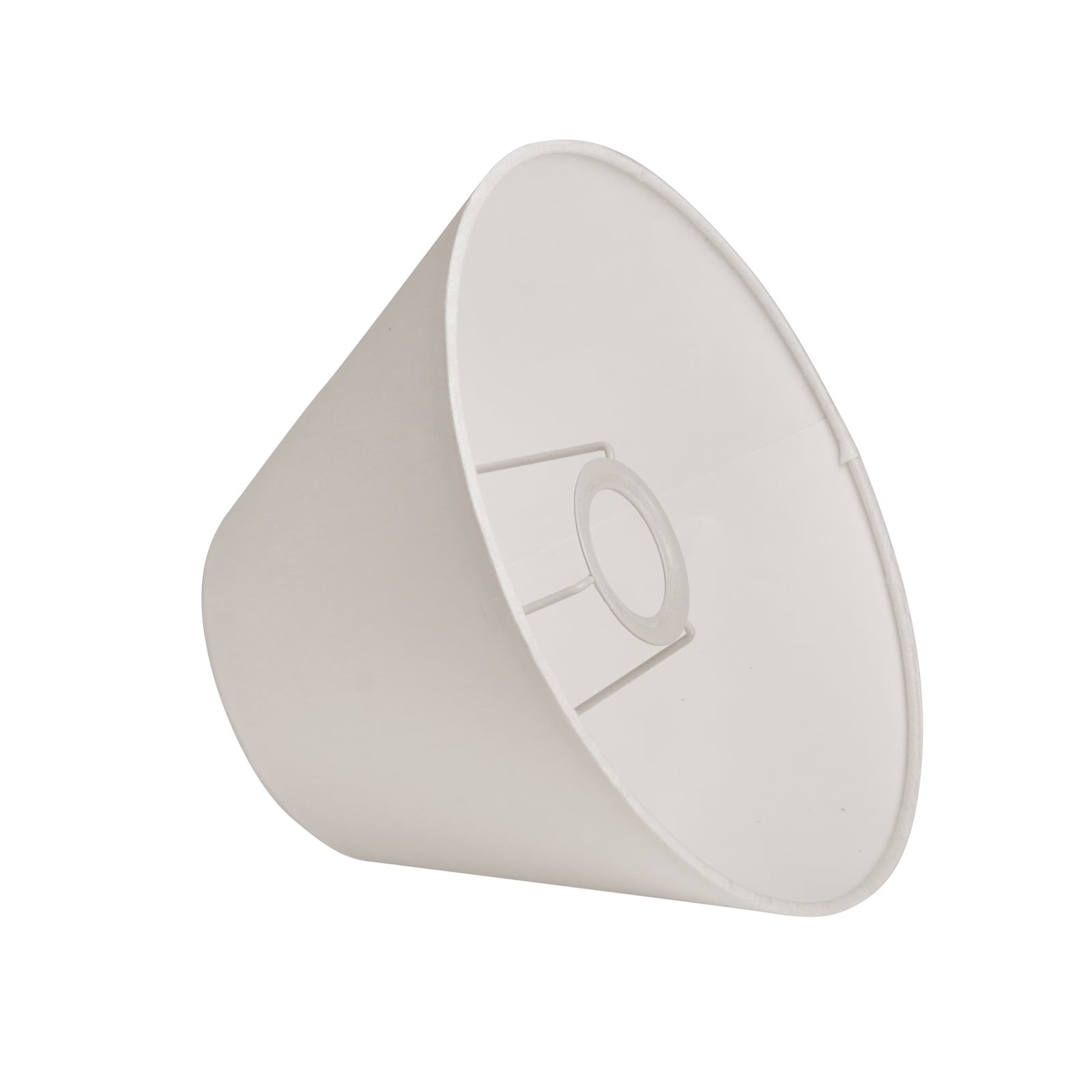 Pantalla de lámpara Basic ancha, blanca, Ø 25 cm - Watt & Veke