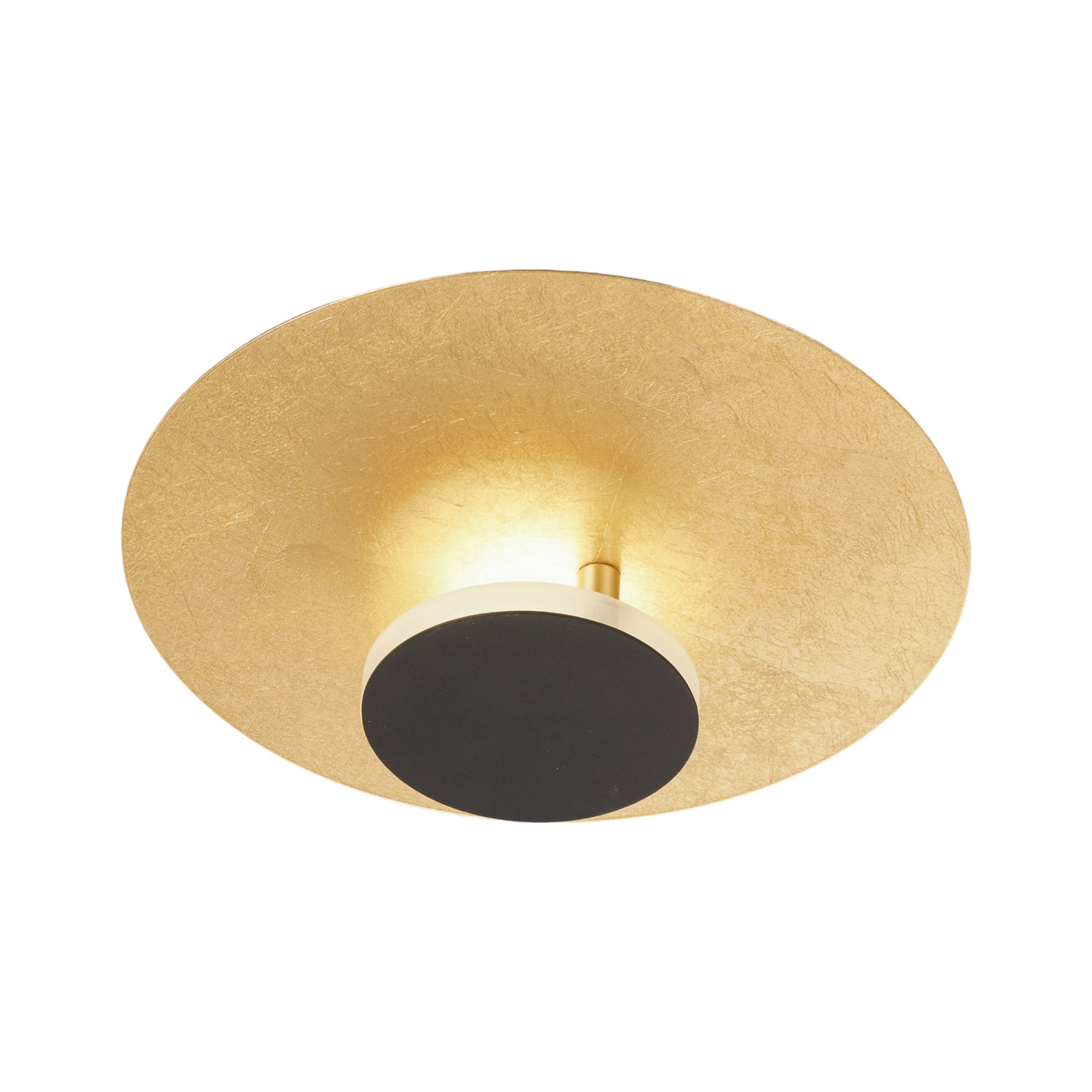 Planet LED-loftlampe, indirekte Ø 30 cm, guld/sort