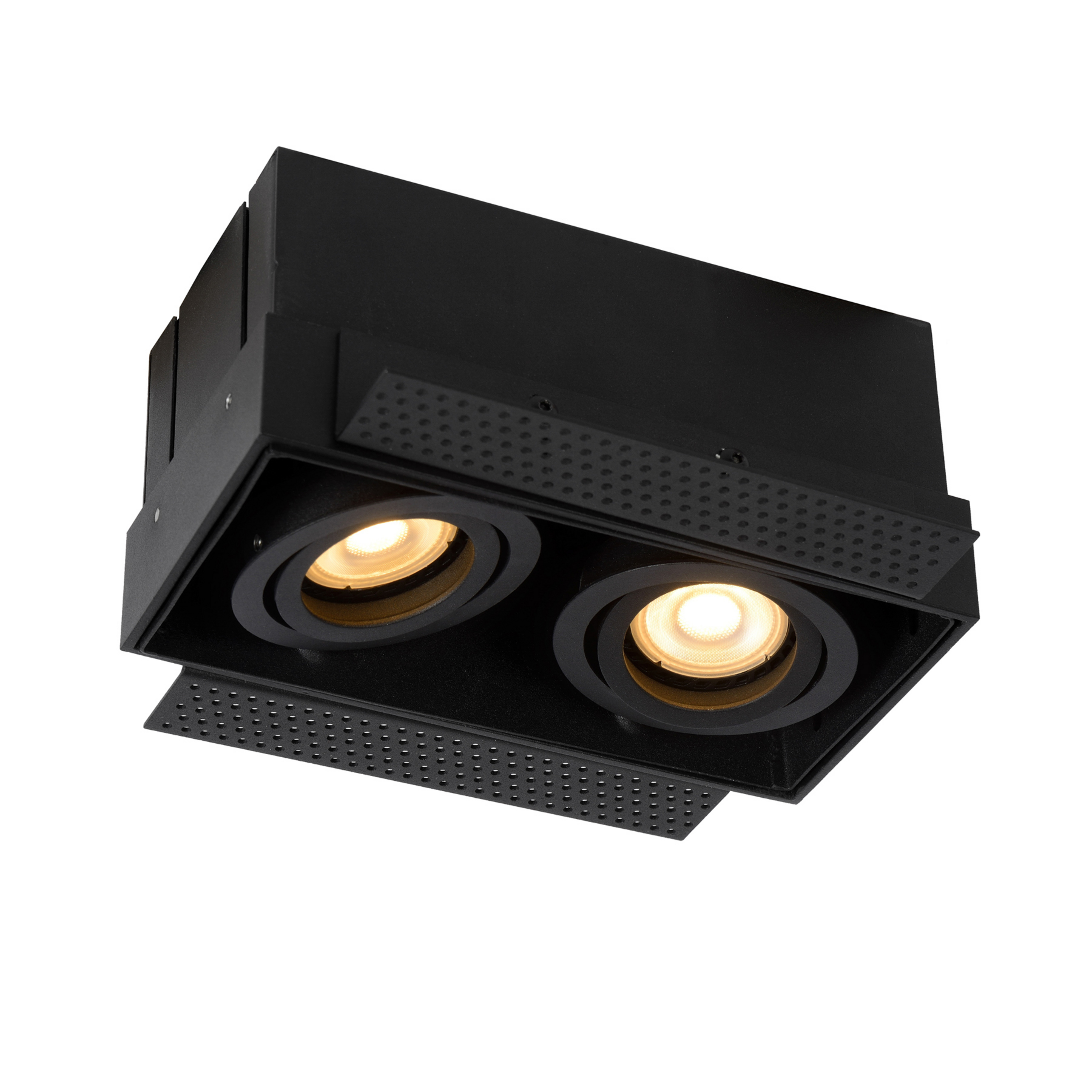 Spot encastré Trimless 2 lampes, noir