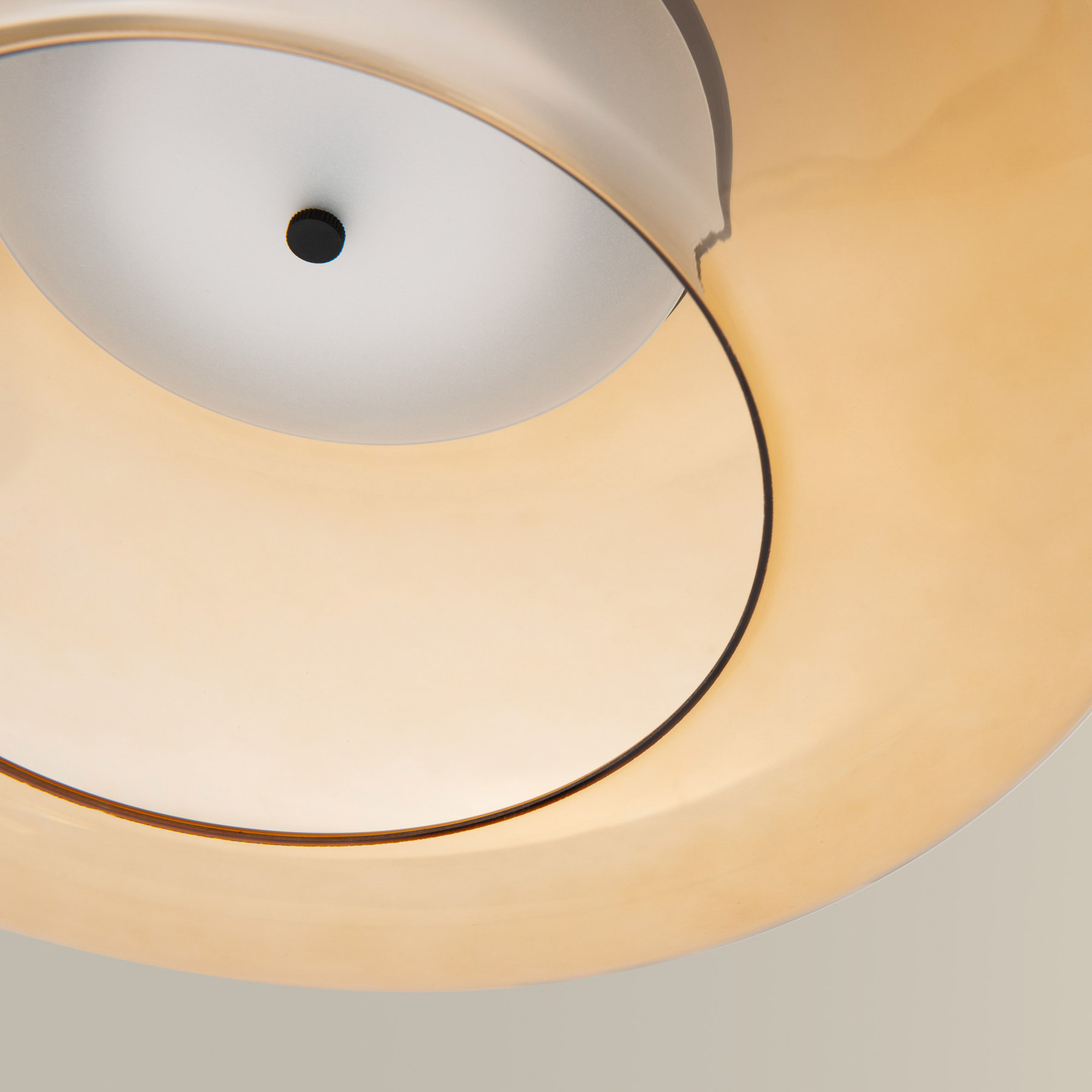 LEDS-C4 Plat LED a sospensione decentrata ambra