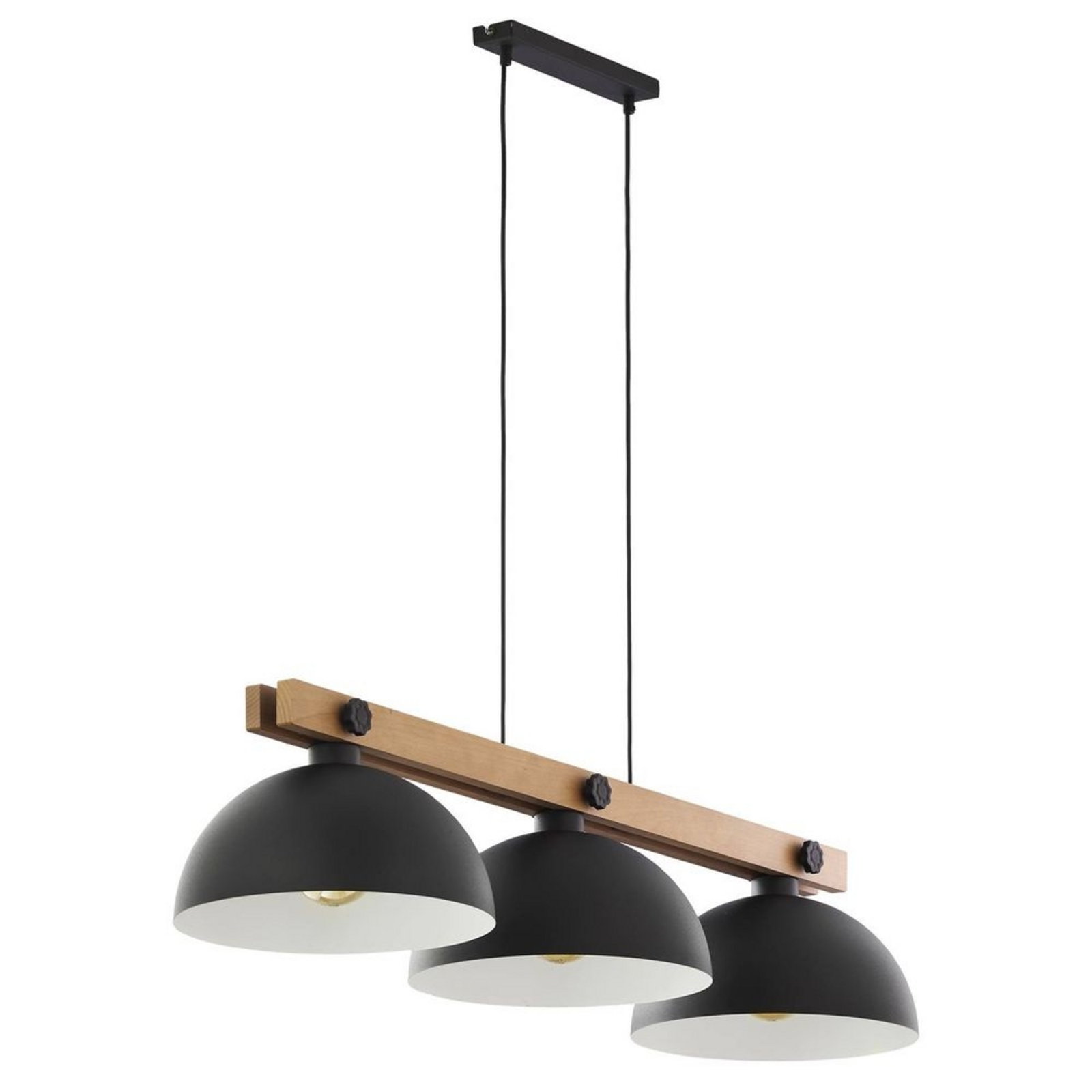 Stort 3 Lustră Pendul Black/Brown - Envostar