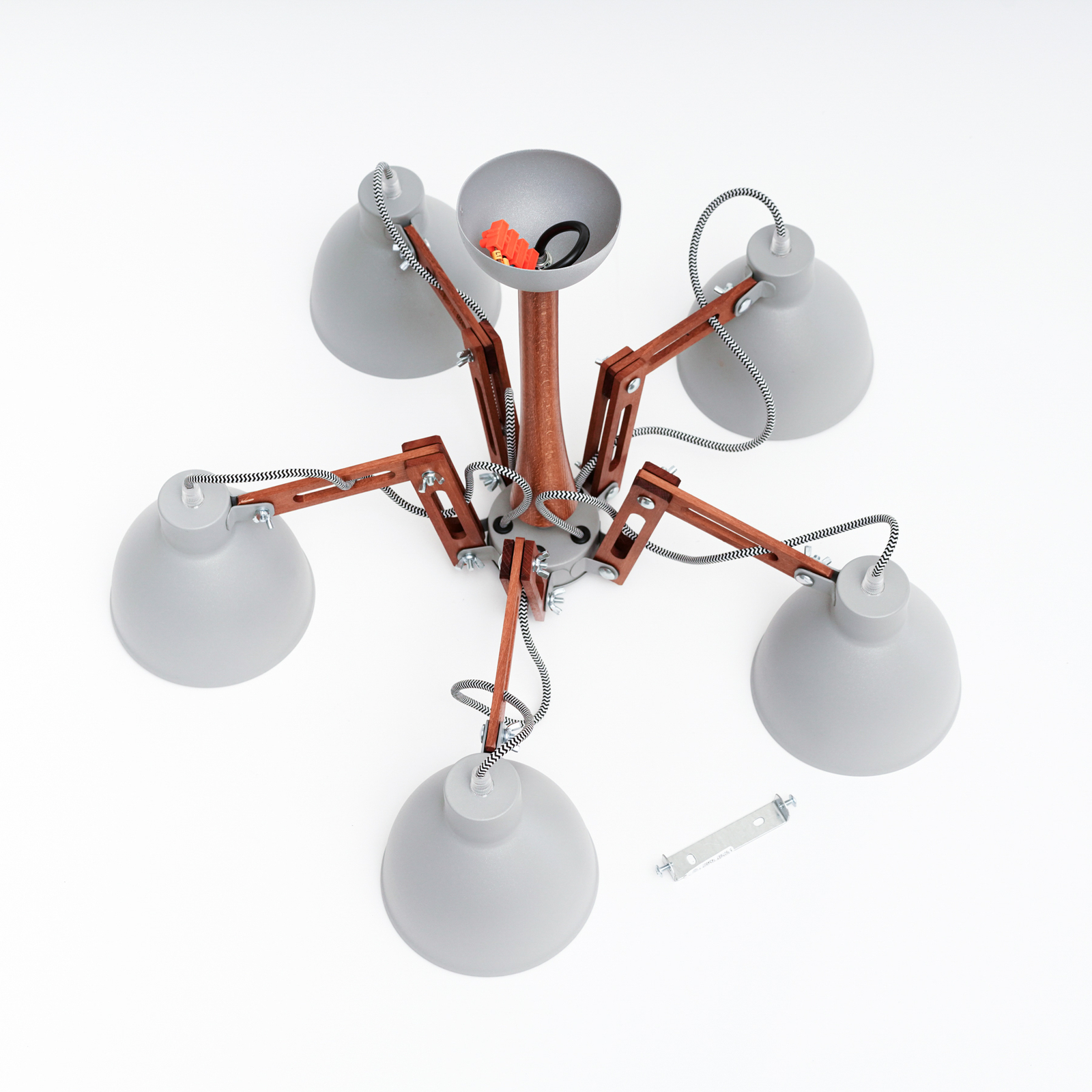 Skansen ceiling lamp 5-bulb adjustable, grey