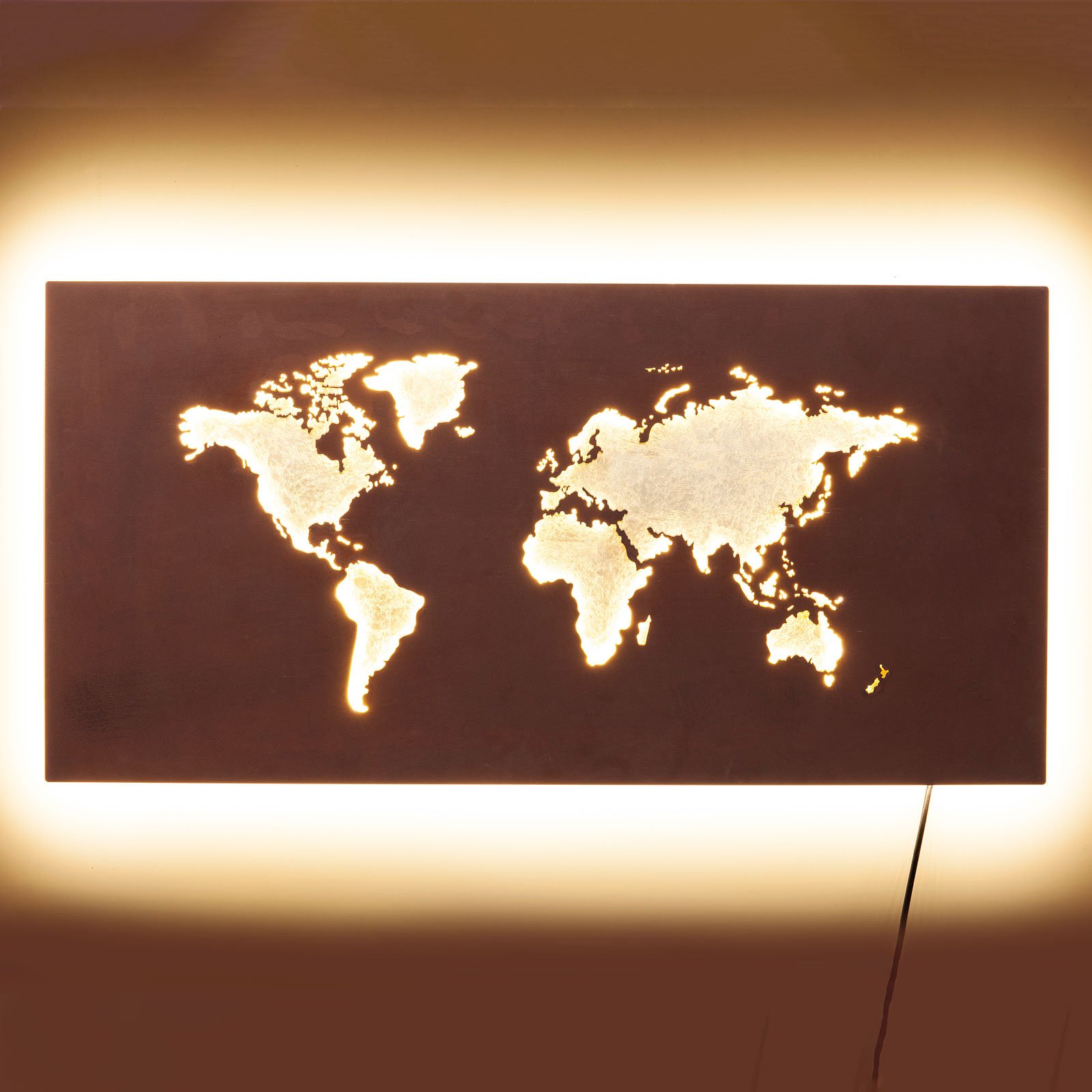 KAREN Map LED wall light with cable and plug