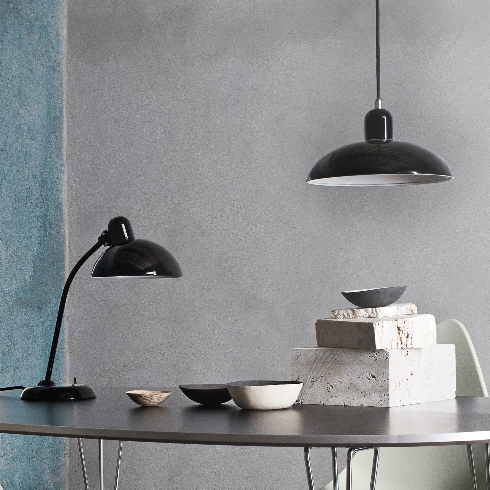 KAISER idell™ 6631-P Závěsná Lampa Čierna - Fritz Hansen