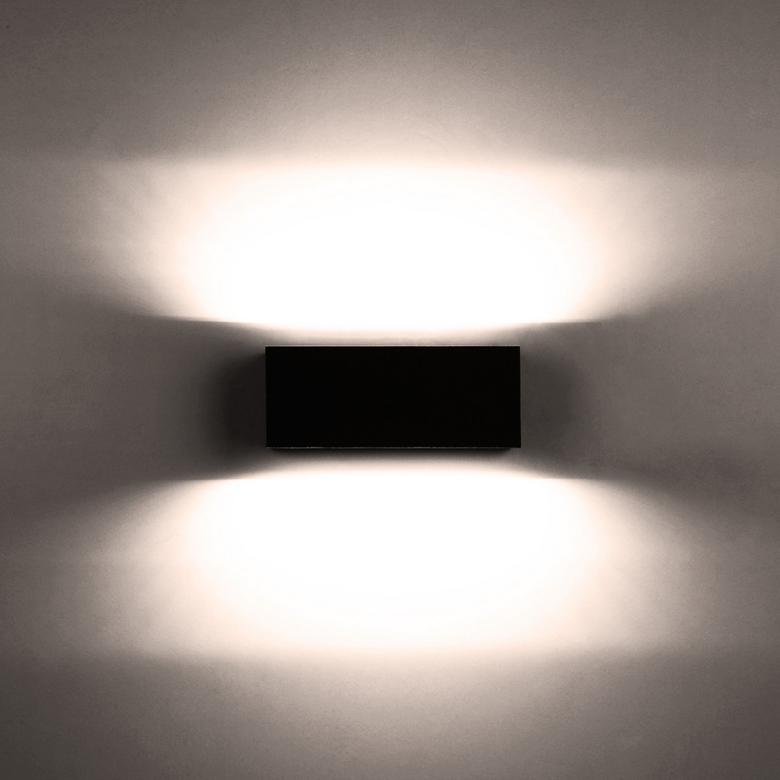 Aplique LED exterior Gemini 22cm 3.000K antracita
