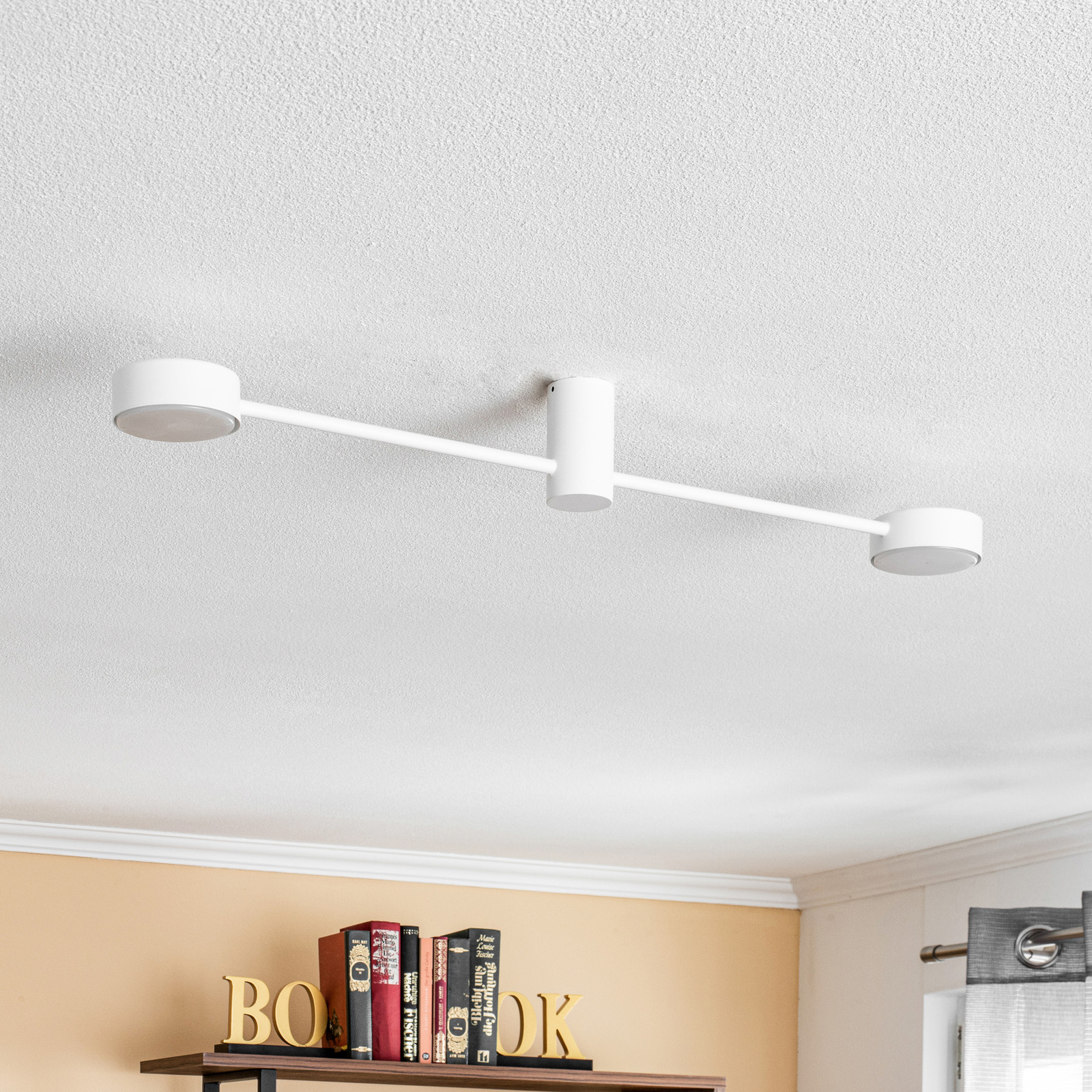 Orbit II ceiling light, white, 2-bulb