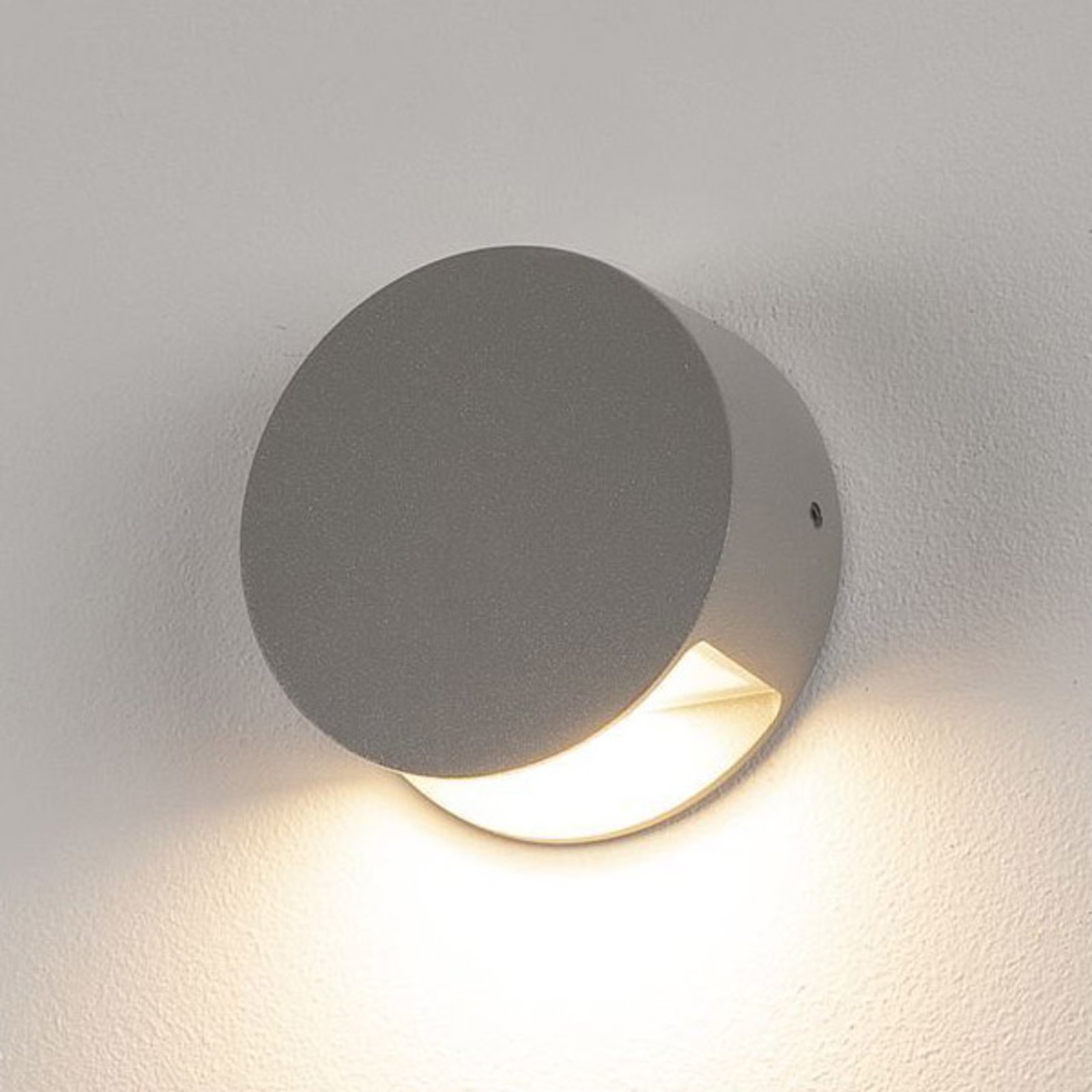 SLV Pema LED wall light, round