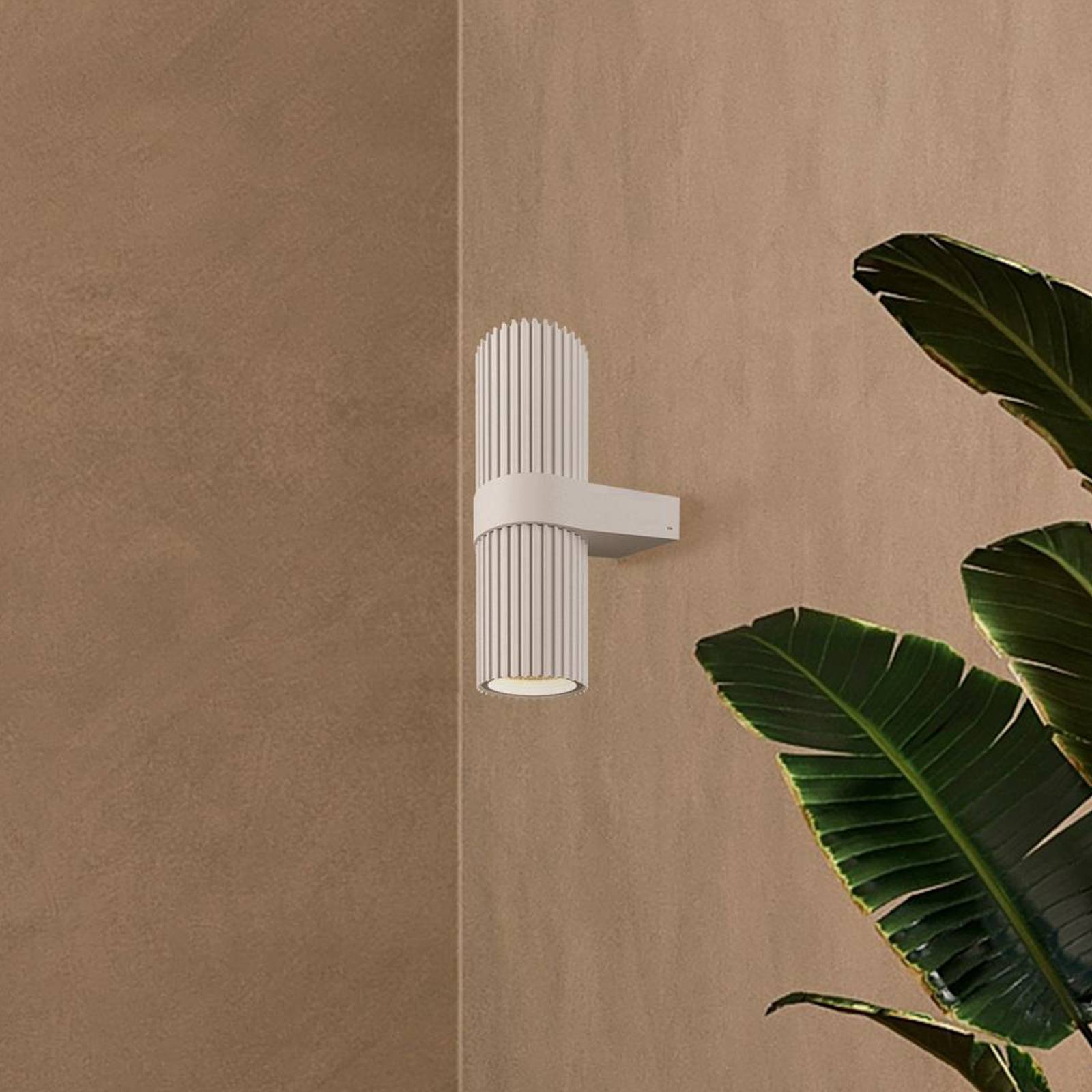 Maytoni Applique murale DYNAMICS, blanche, hauteur 23 cm, métal, up/down