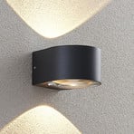 Lucande Astrida LED-utomhusvägglampa, 2 lampor