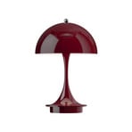 Panthella 160 Portable Table Lamp V3 Opaque Burgundy - Louis Poulsen