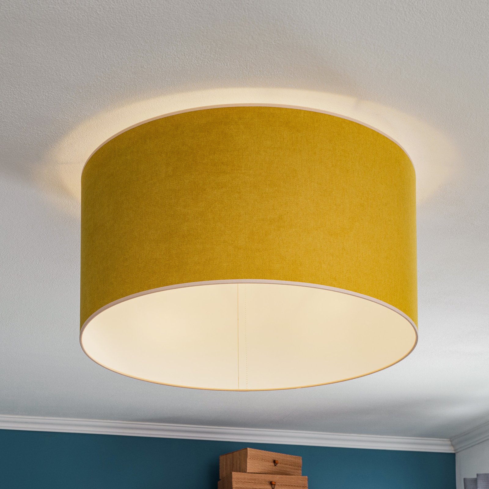 Plafondlamp Pastell Roller Ø 60cm geel