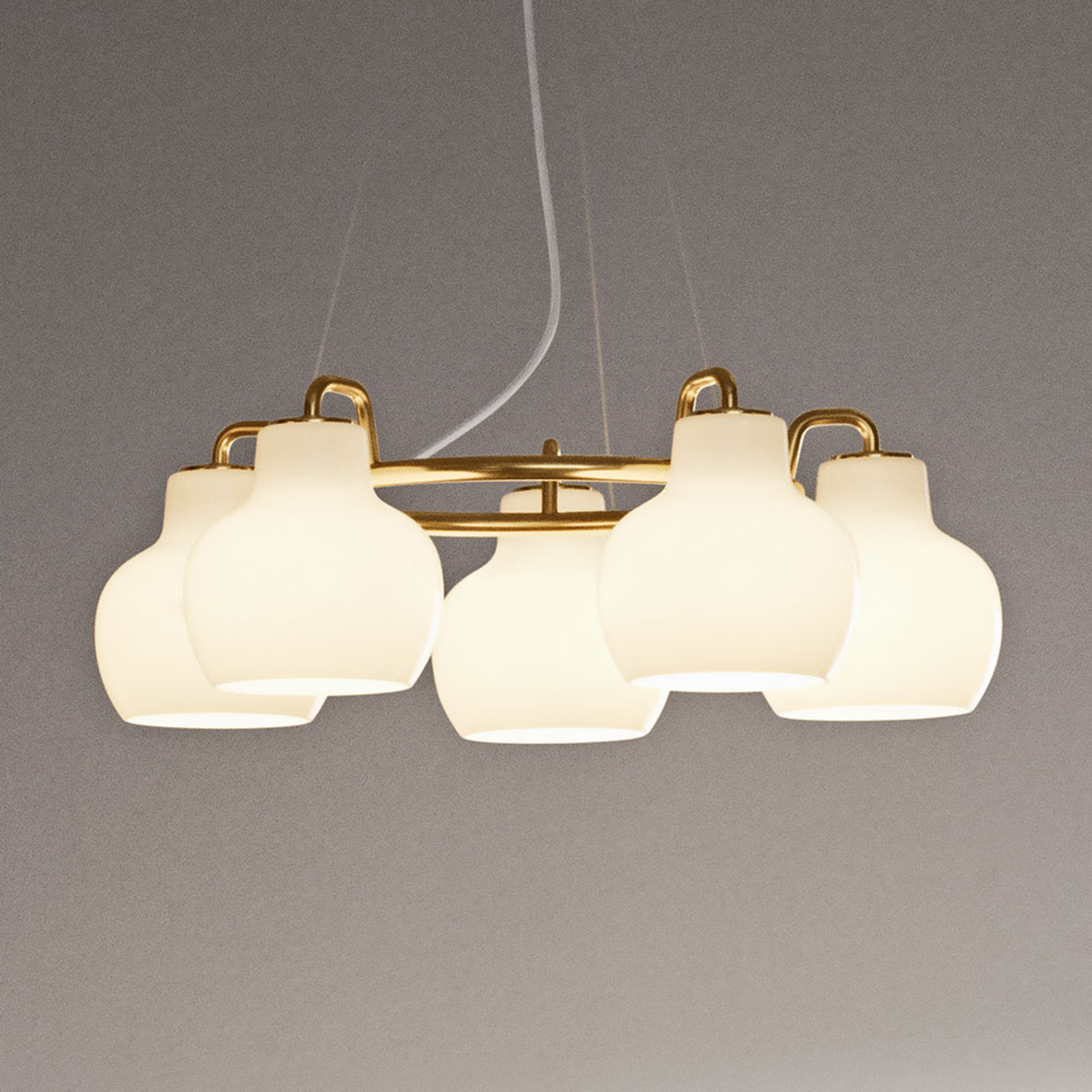 Louis Poulsen suspension VL Ring Crown à 5 lampes