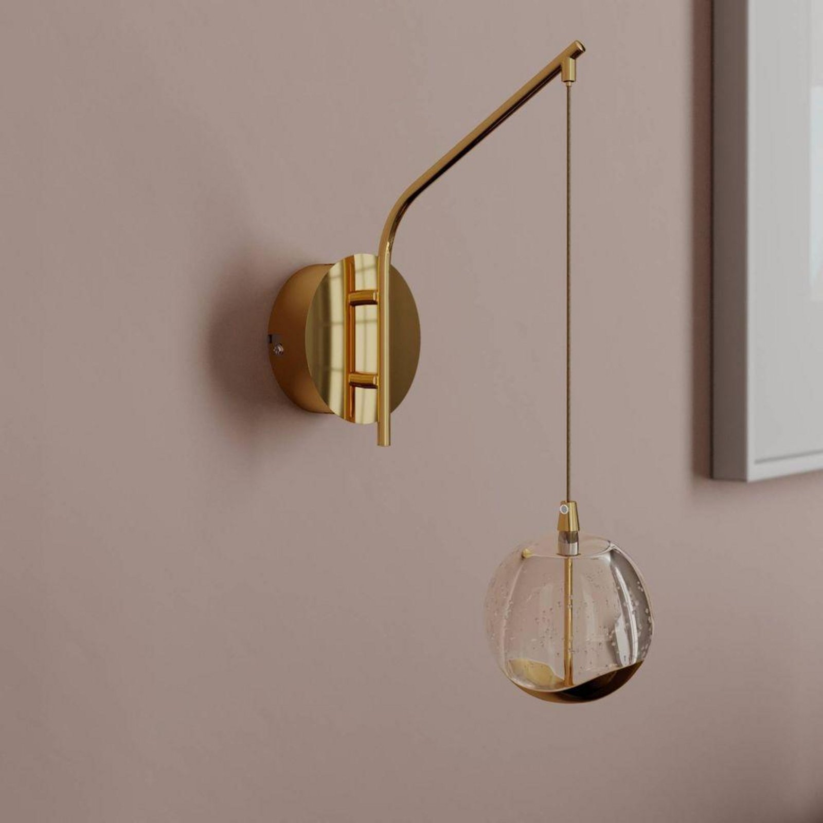 Hayley LEDWall Lamp Gold - Lucande