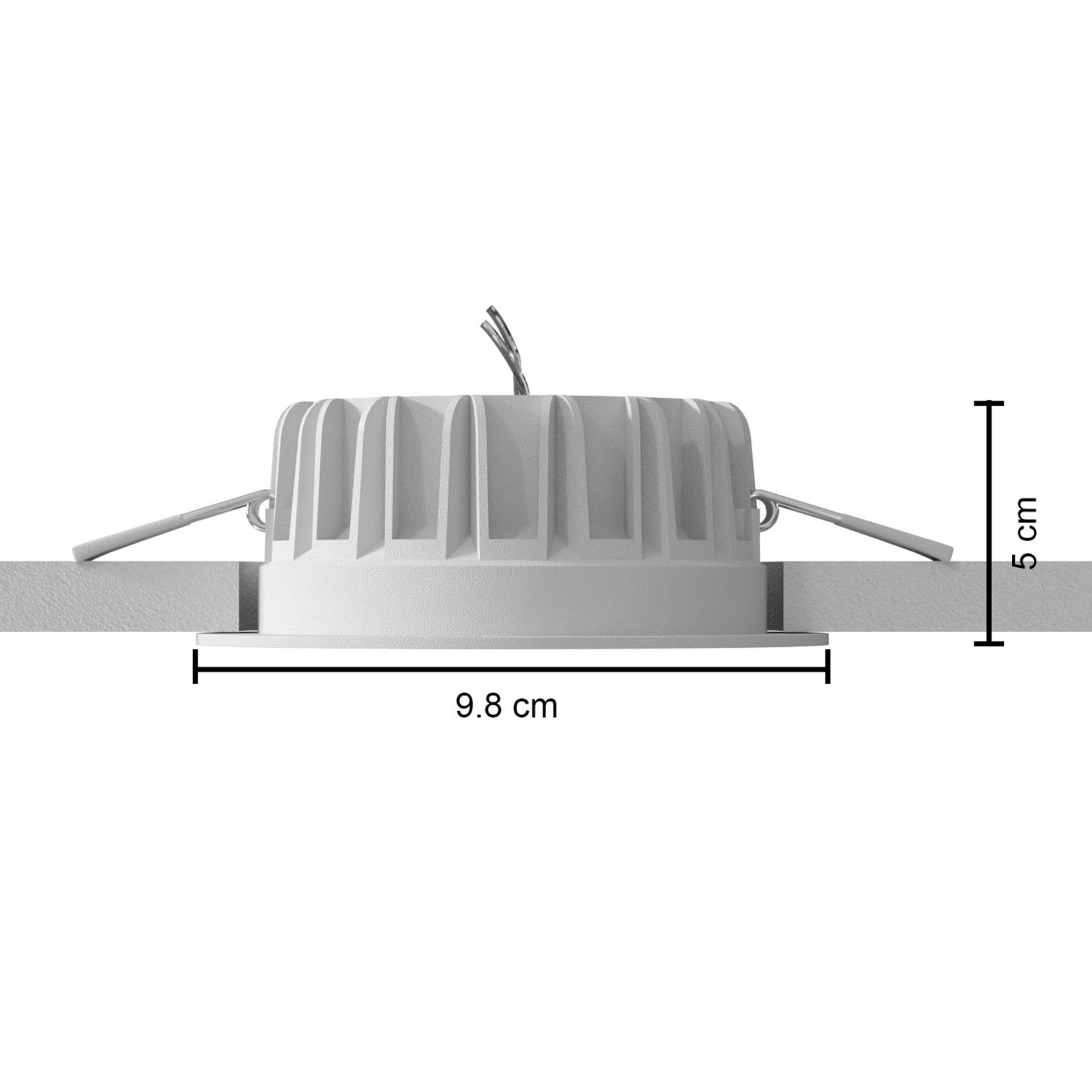 Arcchio Xavian LED-Einbauleuchte IP44