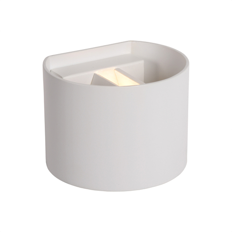 LED wandlamp Xio, breedte 13 cm, wit