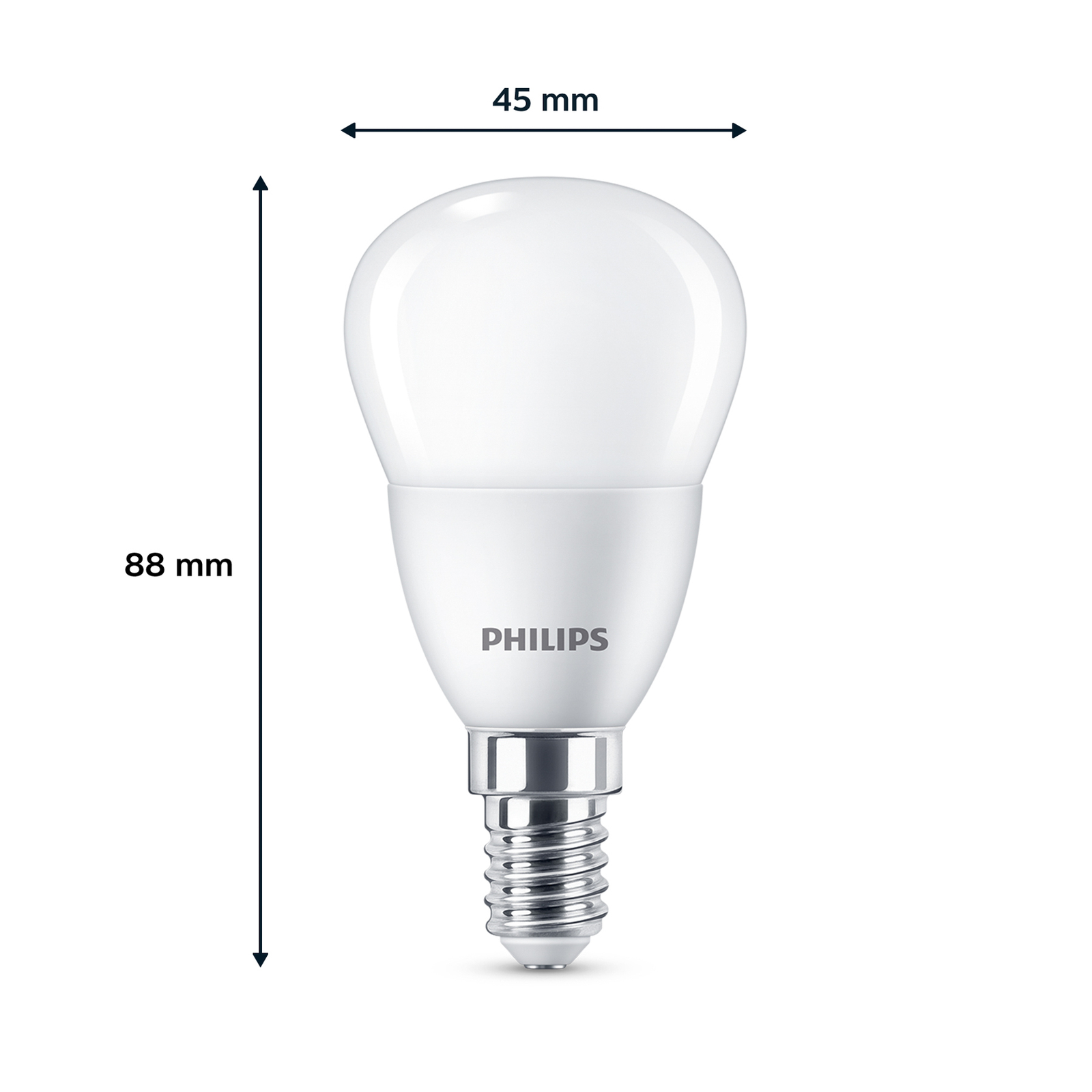 Lampada LED Philips E14 4,9W 470m 2.700K mate 3pcs