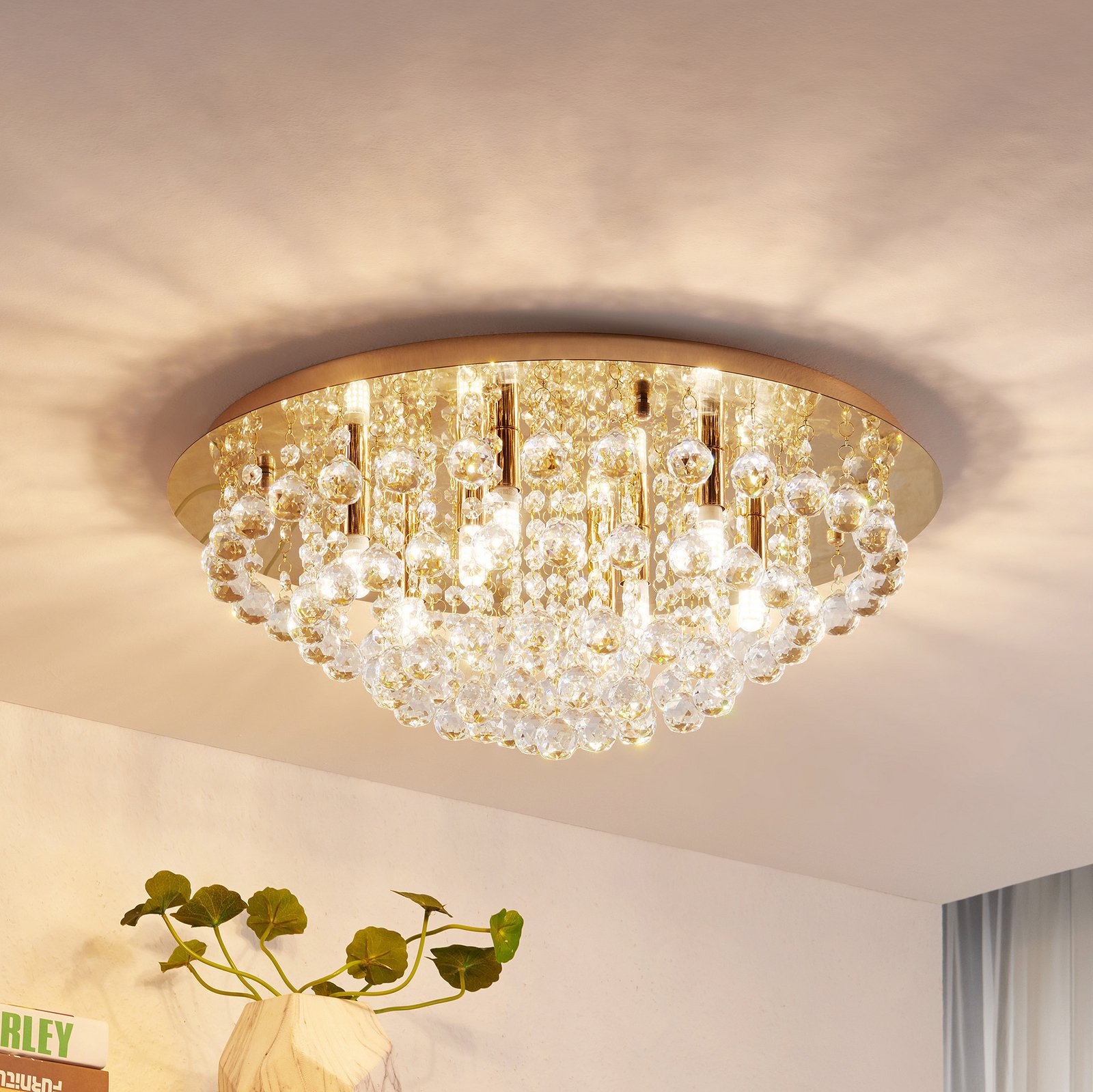 Gillion Candeeiro de Tecto Gold - Lindby