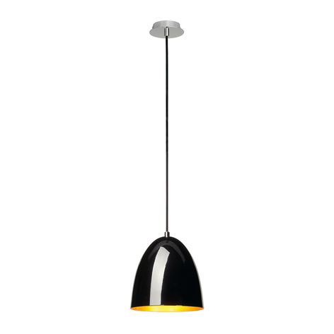 SLV Para Cone 20 Pendelleuchte schwarz/gold