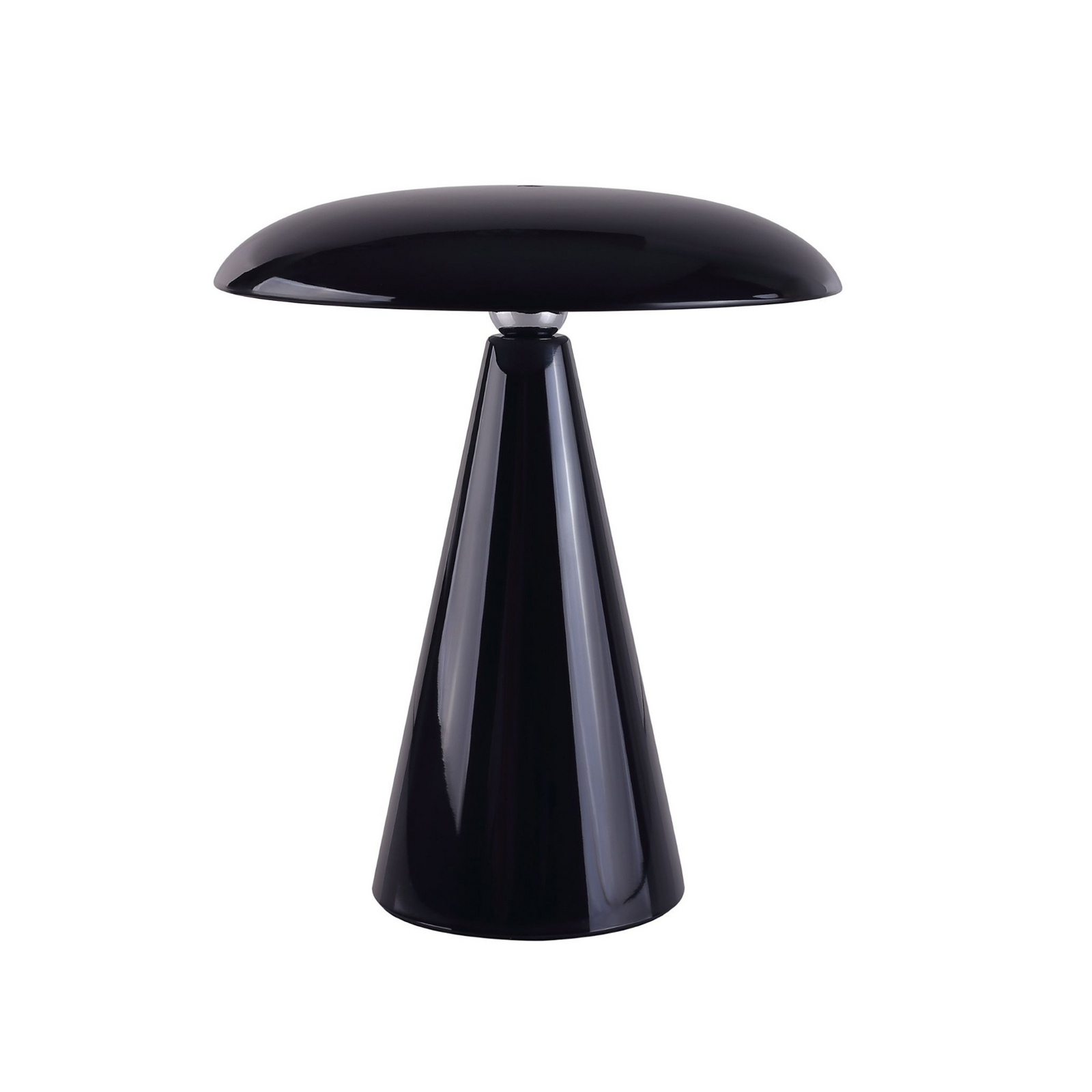 „Beacon“ LED akumuliatorinė stalinė lempa „Kinoko“, juoda, 27 cm, CCT