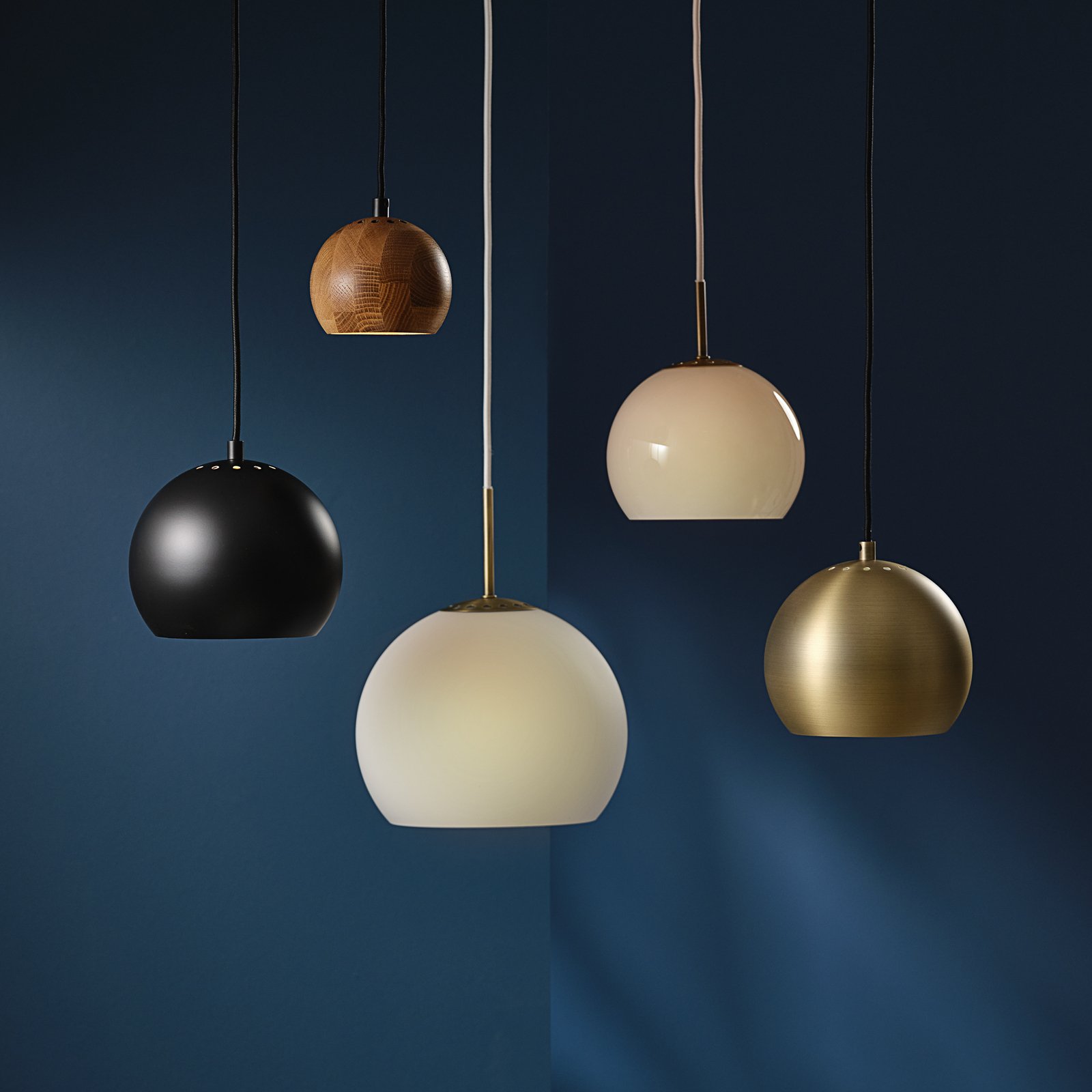 Ball Glass Candeeiro Suspenso Ø18 Areia  Cinza - Frandsen