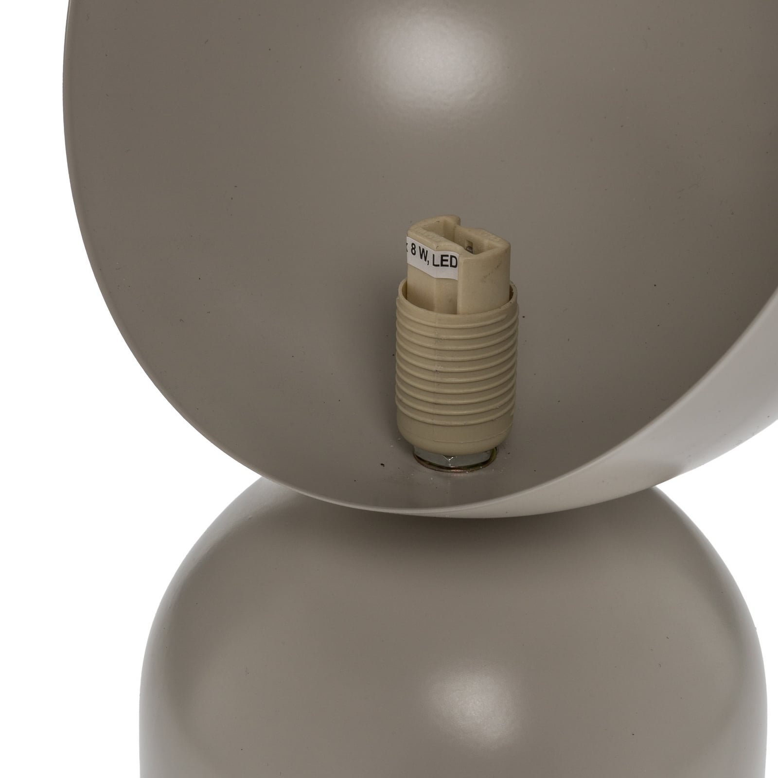 Laualamp Boto LN1, hall, teras/klaas, kõrgus 31 cm, G9 Laualamp Boto LN1, hall, teras/klaas, kõrgus 31 cm, G9