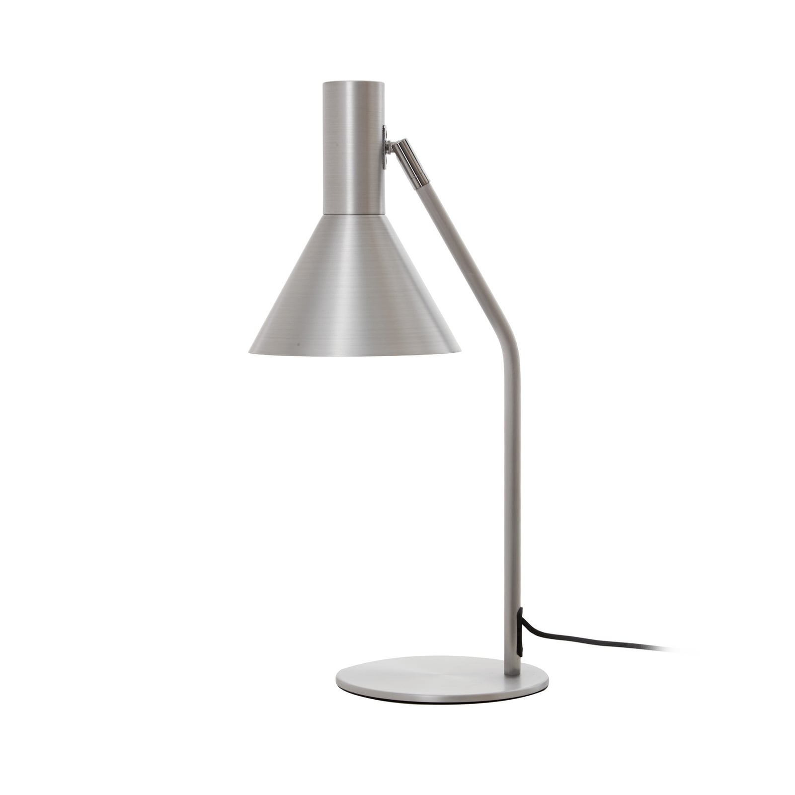 FRANDSEN Tischleuchte Lyss, alufarben, Metall, 50 cm, E27