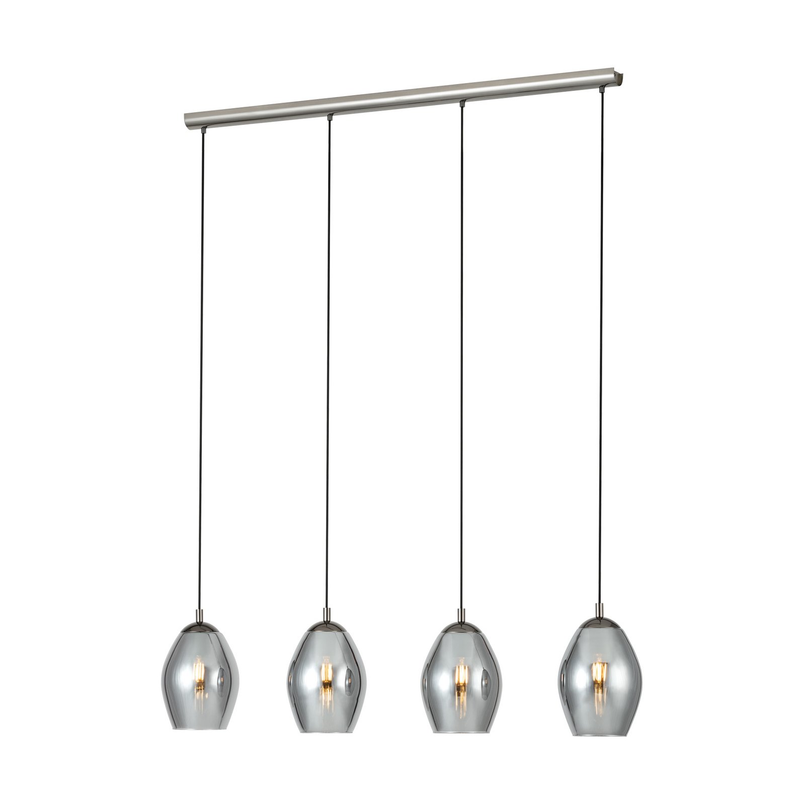 EGLO Stars Of Light Suspension Estanys, noir, à 4 lampes, longue