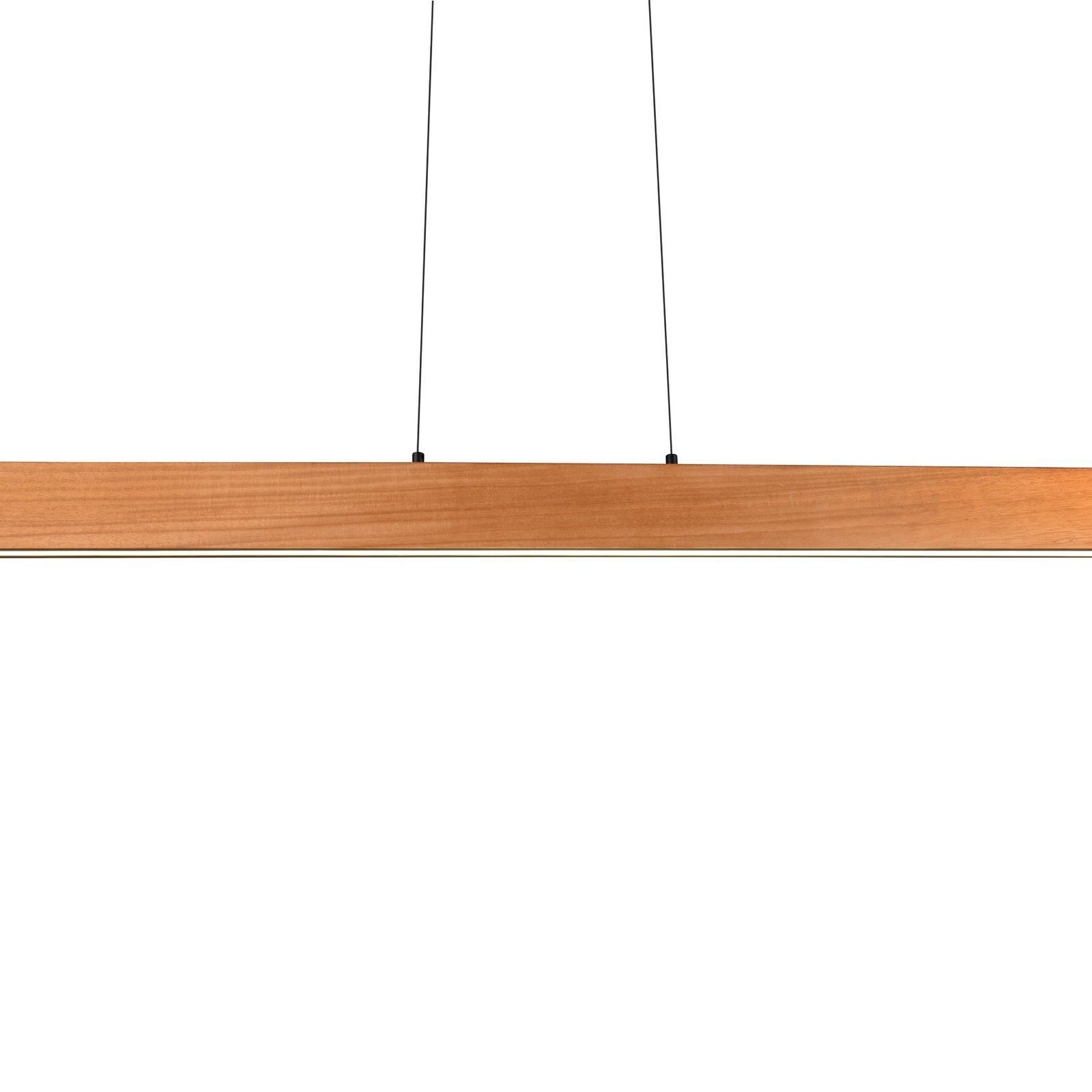 Edgewood LED függő lámpa, hossza 150 cm, fa színű fa, CCT Edgewood LED függő lámpa, hossza 150 cm, fa színű fa, CCT